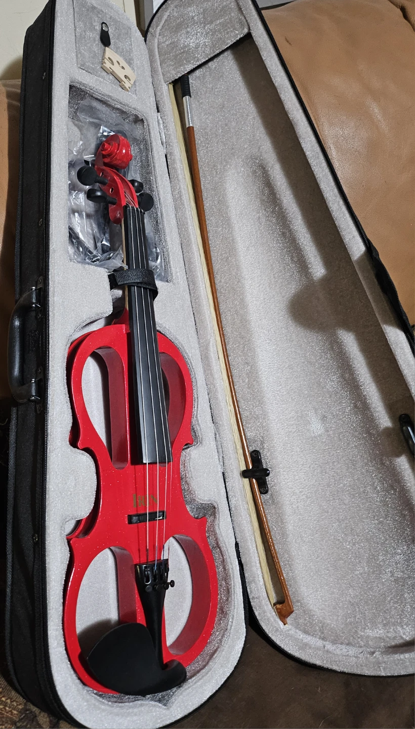 Red IRIN Violin with Case and Bow