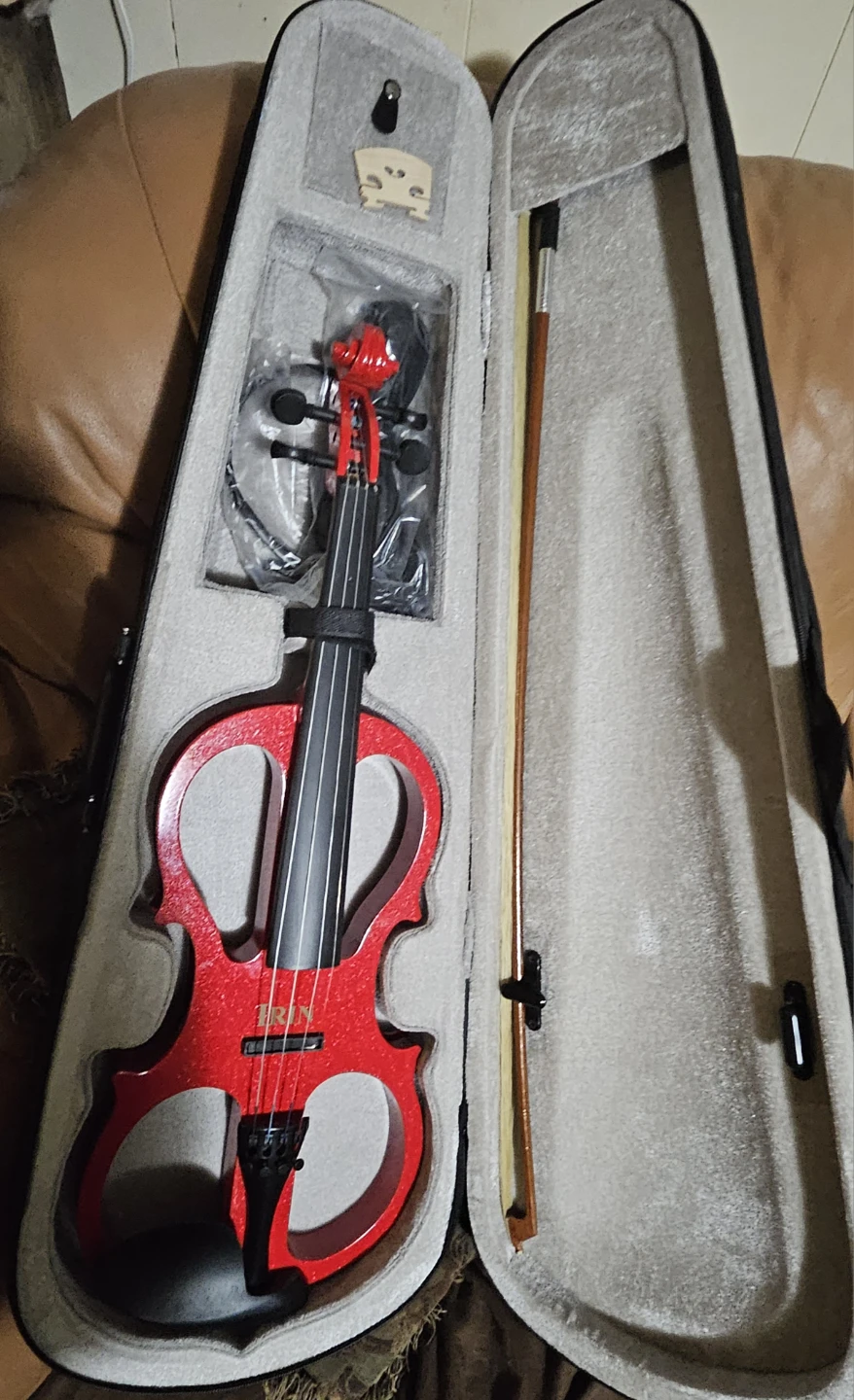 Red IRIN Violin with Case and Bow - photo 2