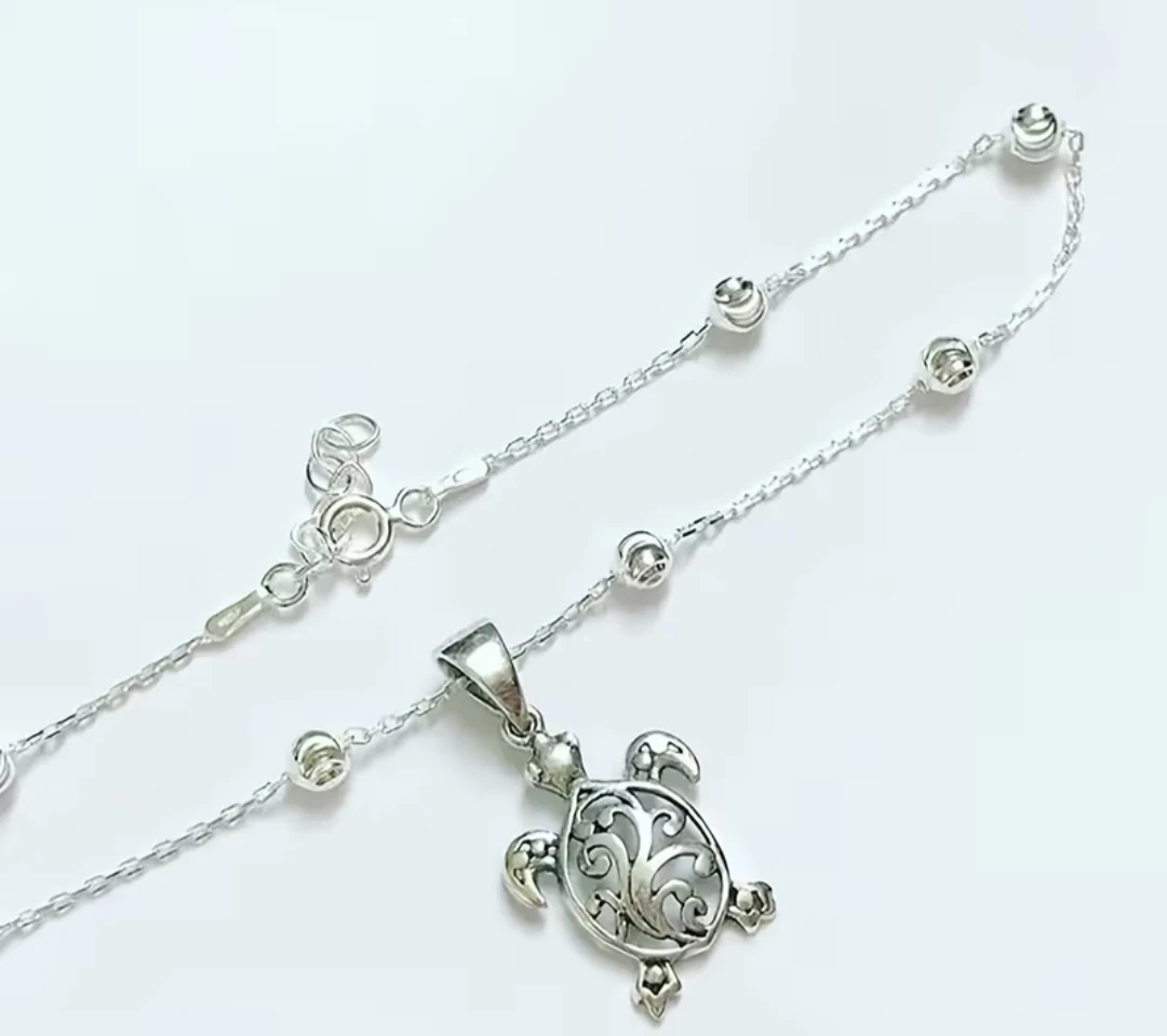 Stylish Alloy Turtle Bead Chain Ankle Bracelet - photo 4