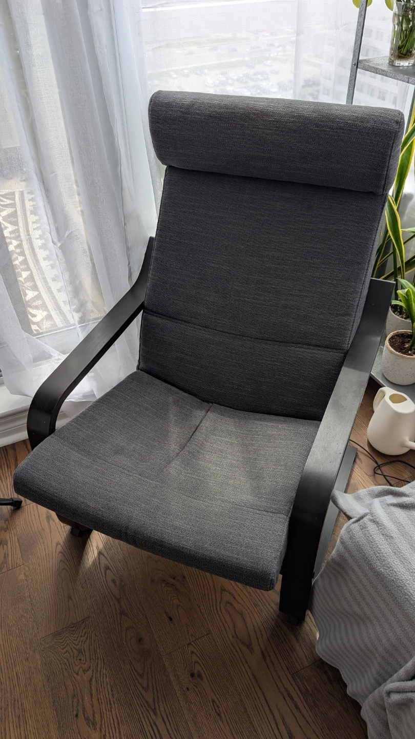 IKEA POÄNG Armchair - Hillared Anthracite