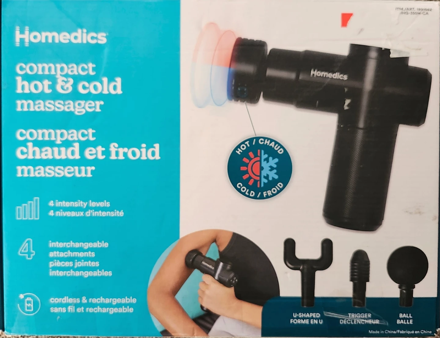 HoMedics Compact Hot & Cold Massager with 4 Attachments