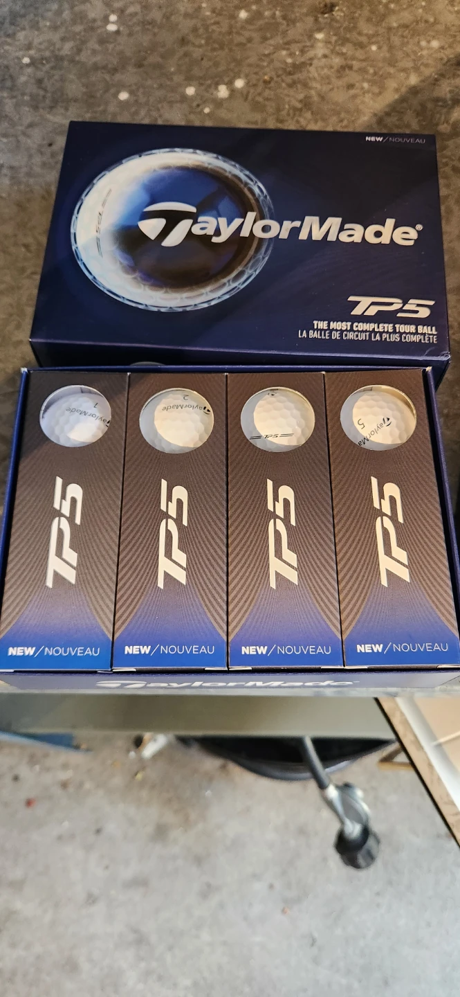 Two boxes TaylorMade TP5 Golf Balls - New