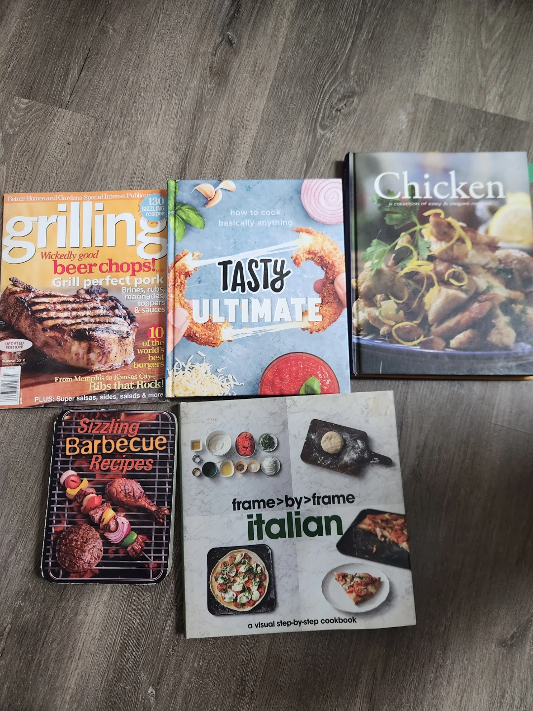 Set of 5 Cookbooks: Grilling, Chicken, Italian, and More - photo 2