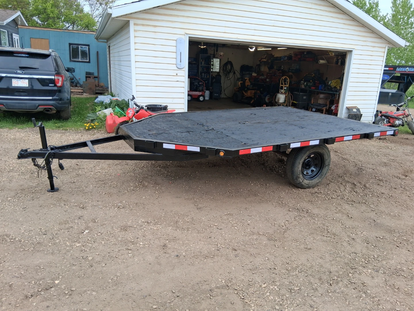 Flat Deck Trailer with Ramp