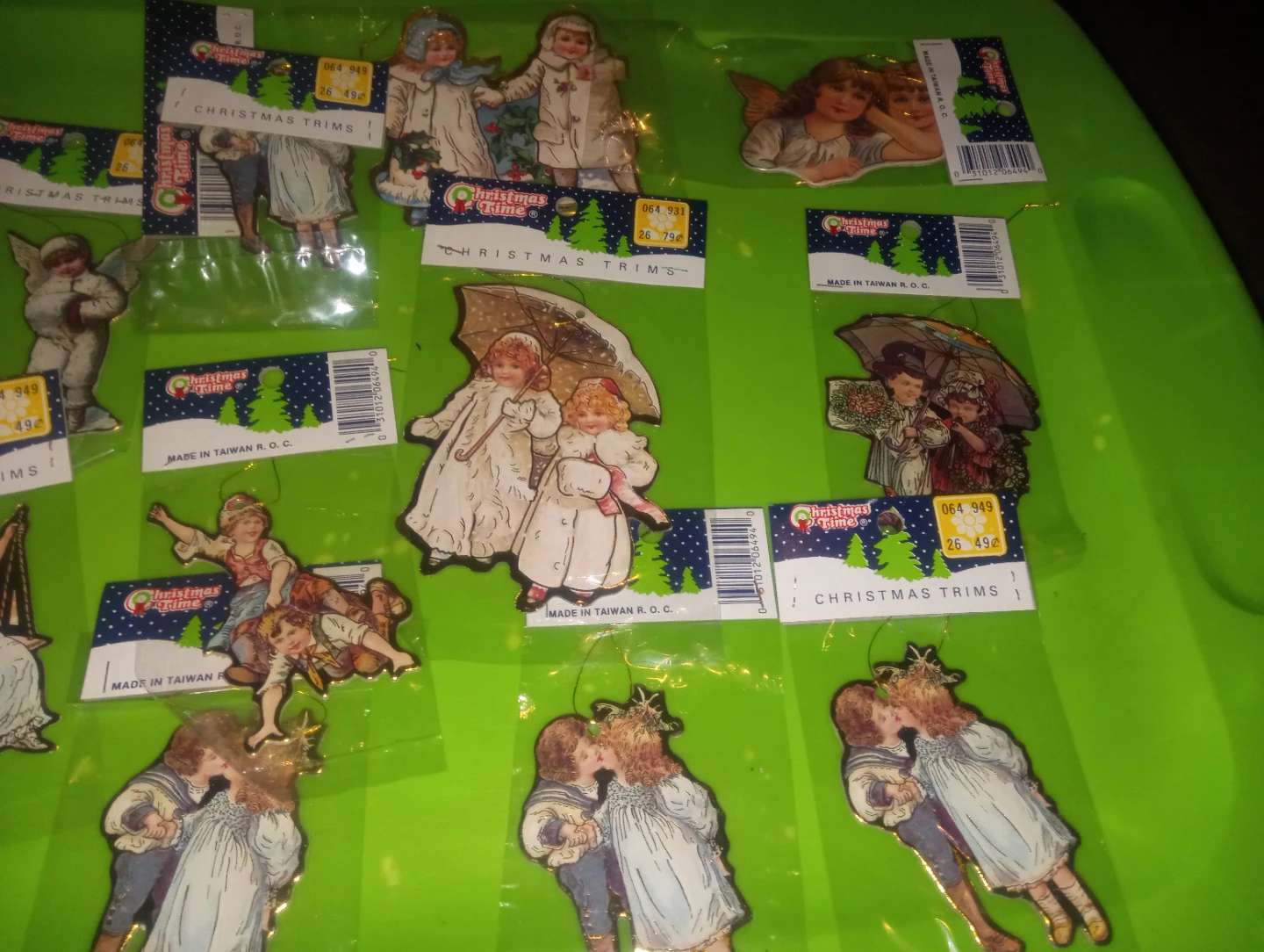 Christmas Time Christmas Trims Vintage Ornaments lot (10) - photo 2