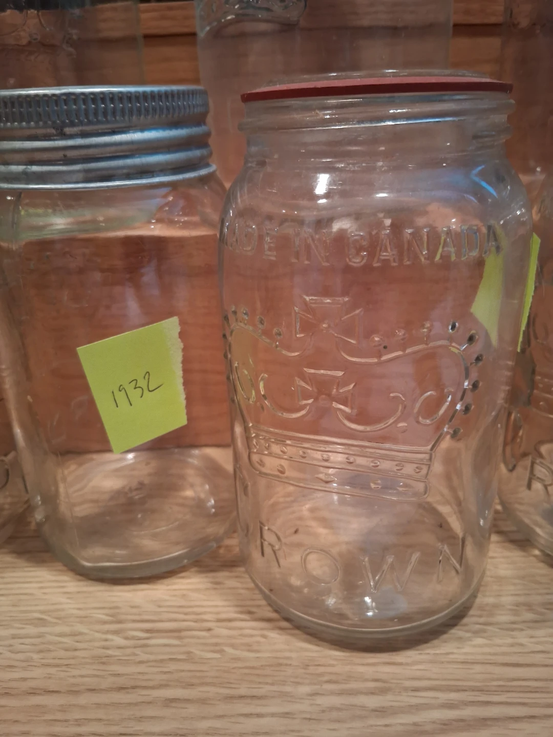 69 Vintage Crown Mason Jars