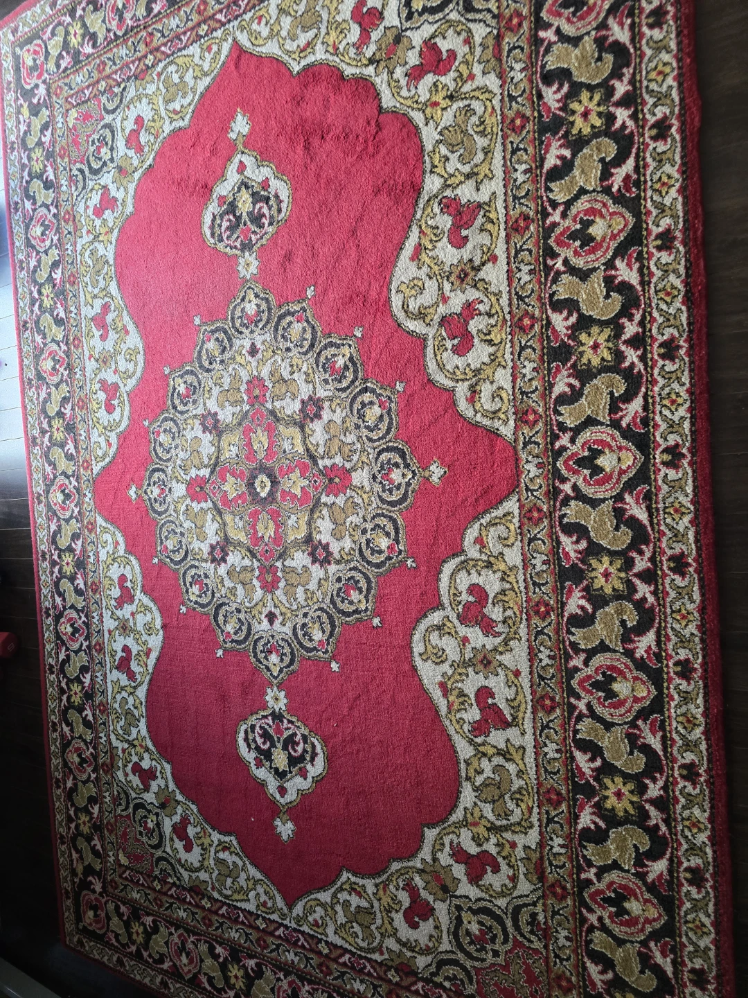 Red Traditional Area Rug