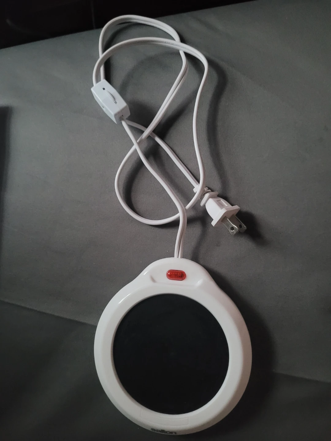 Salton White Mug Warmer with On/Off Switch