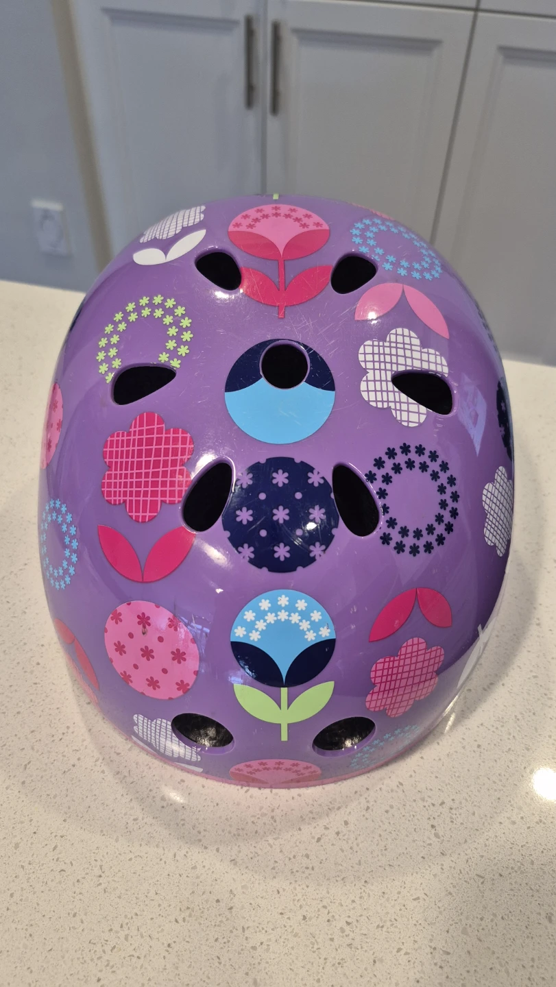 Micro Bike Scooter Helmet - Purple Floral - photo 3