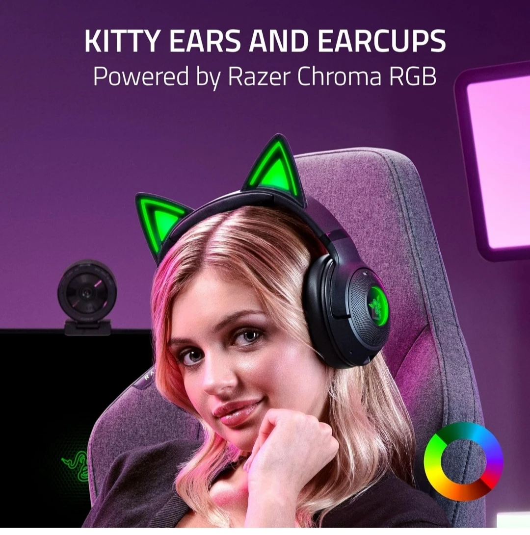 Razer Kraken Kitty Edition Gaming Headset Black - photo 3