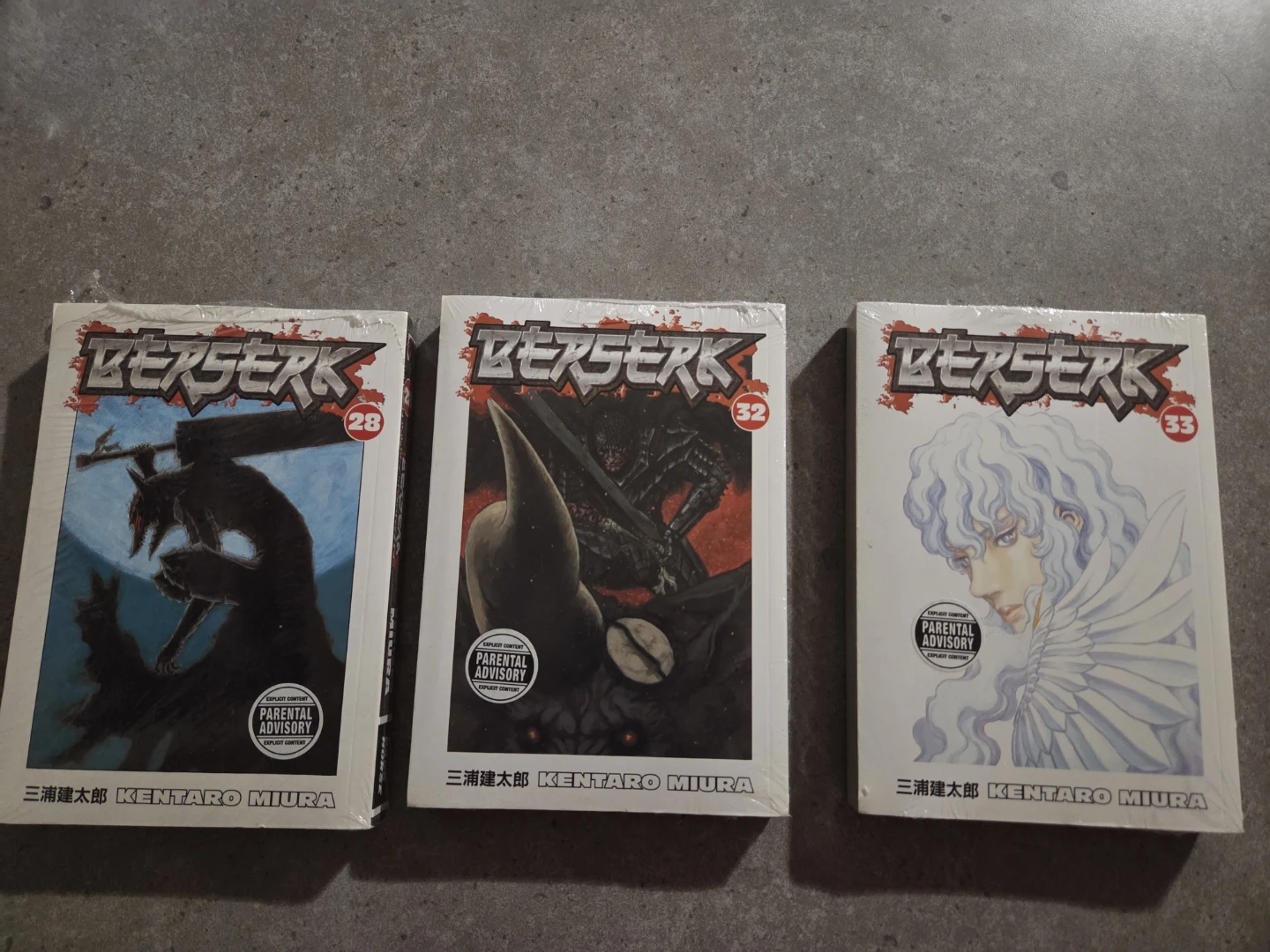 Berserk Manga Volumes 28, 32, 33