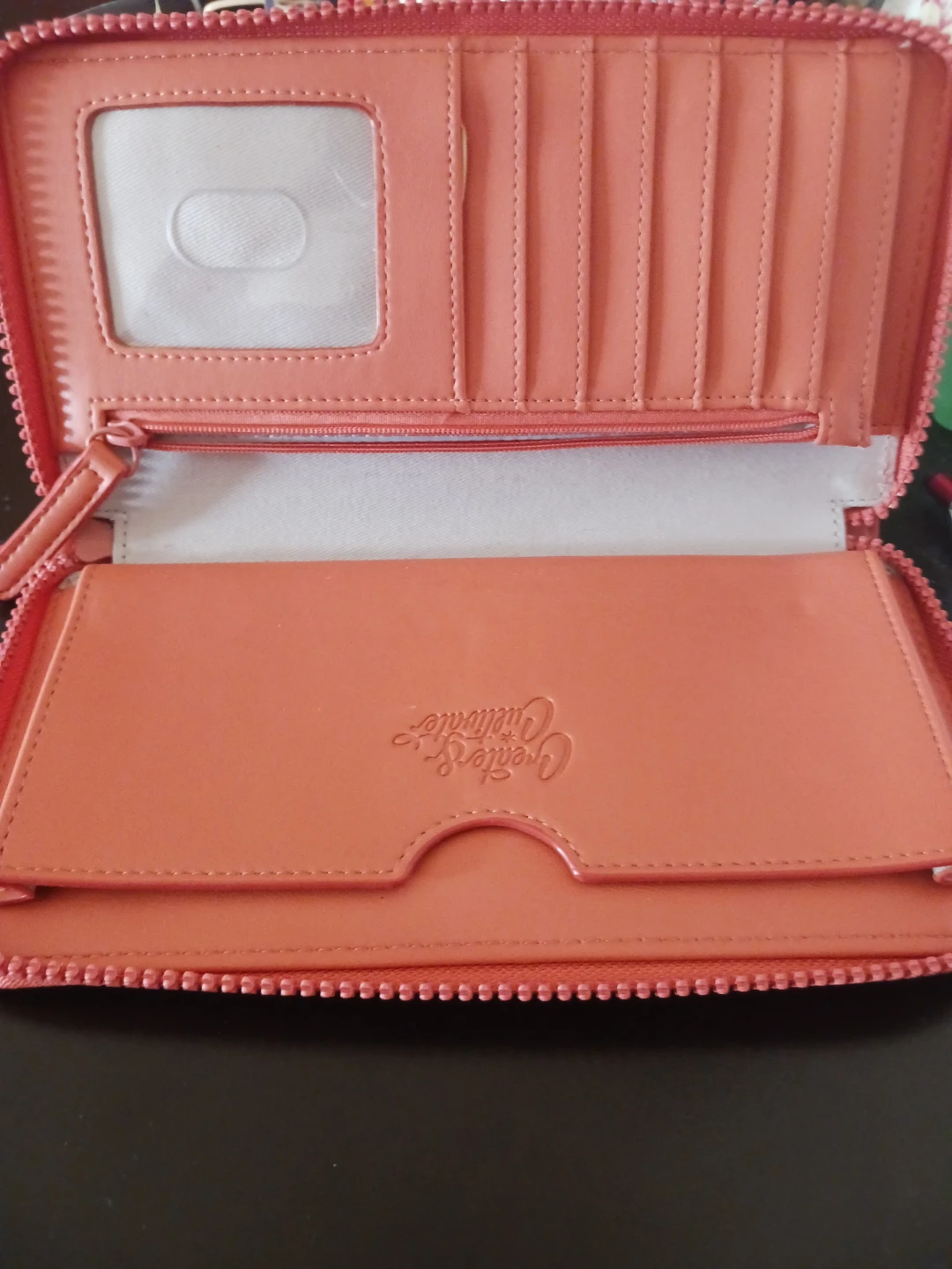 Coral Zip Around Wallet with Wristlet Ring - photo 5