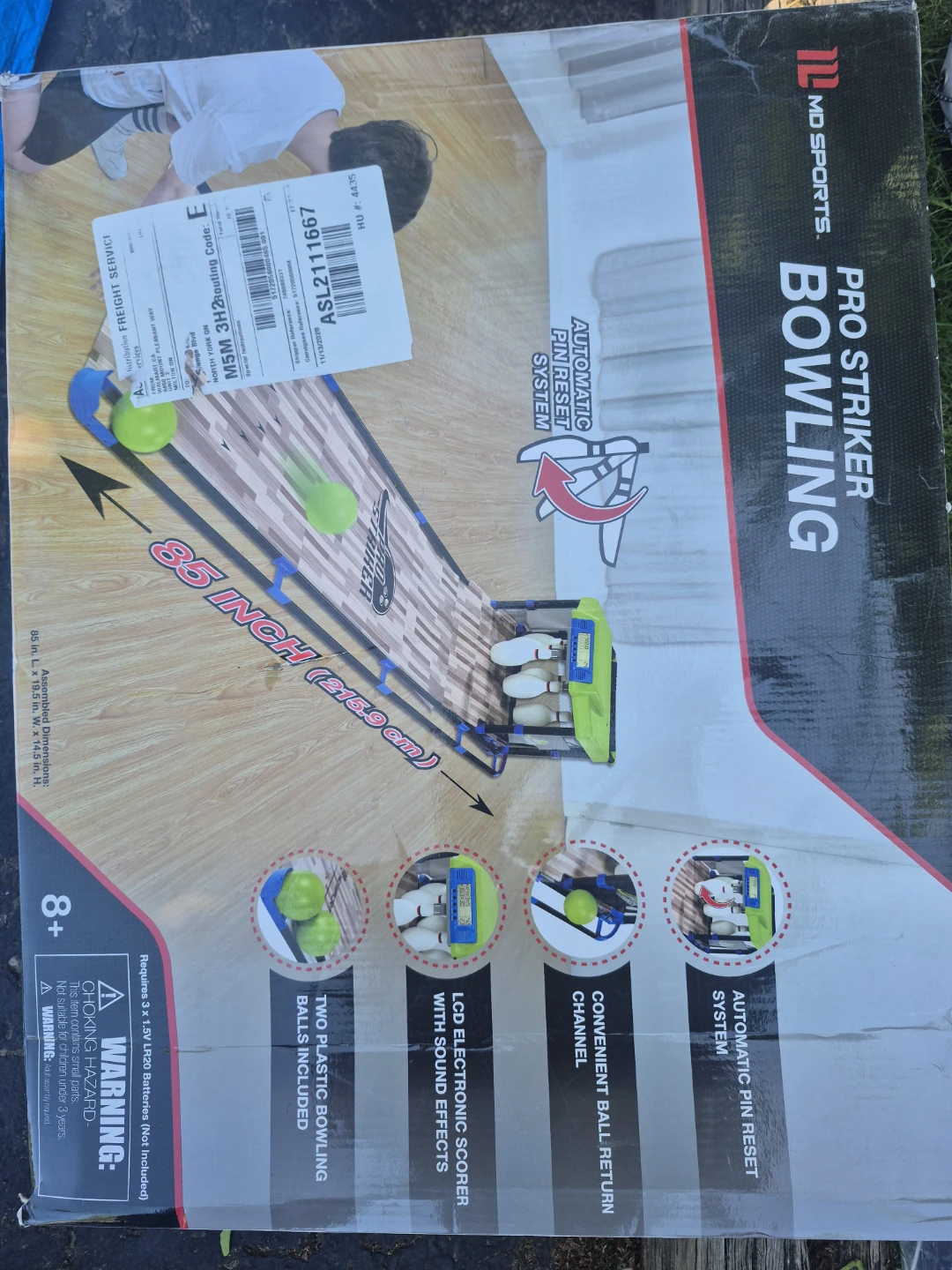 MD Sports Pro Striker 85 Inch Bowling Set