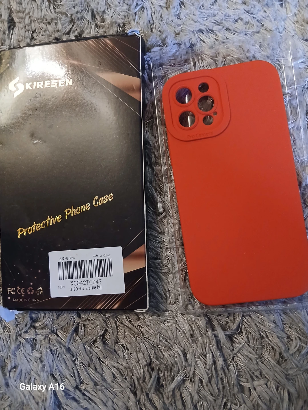 KIRESEN Red Protective Phone Case for iPhone 12 Pro