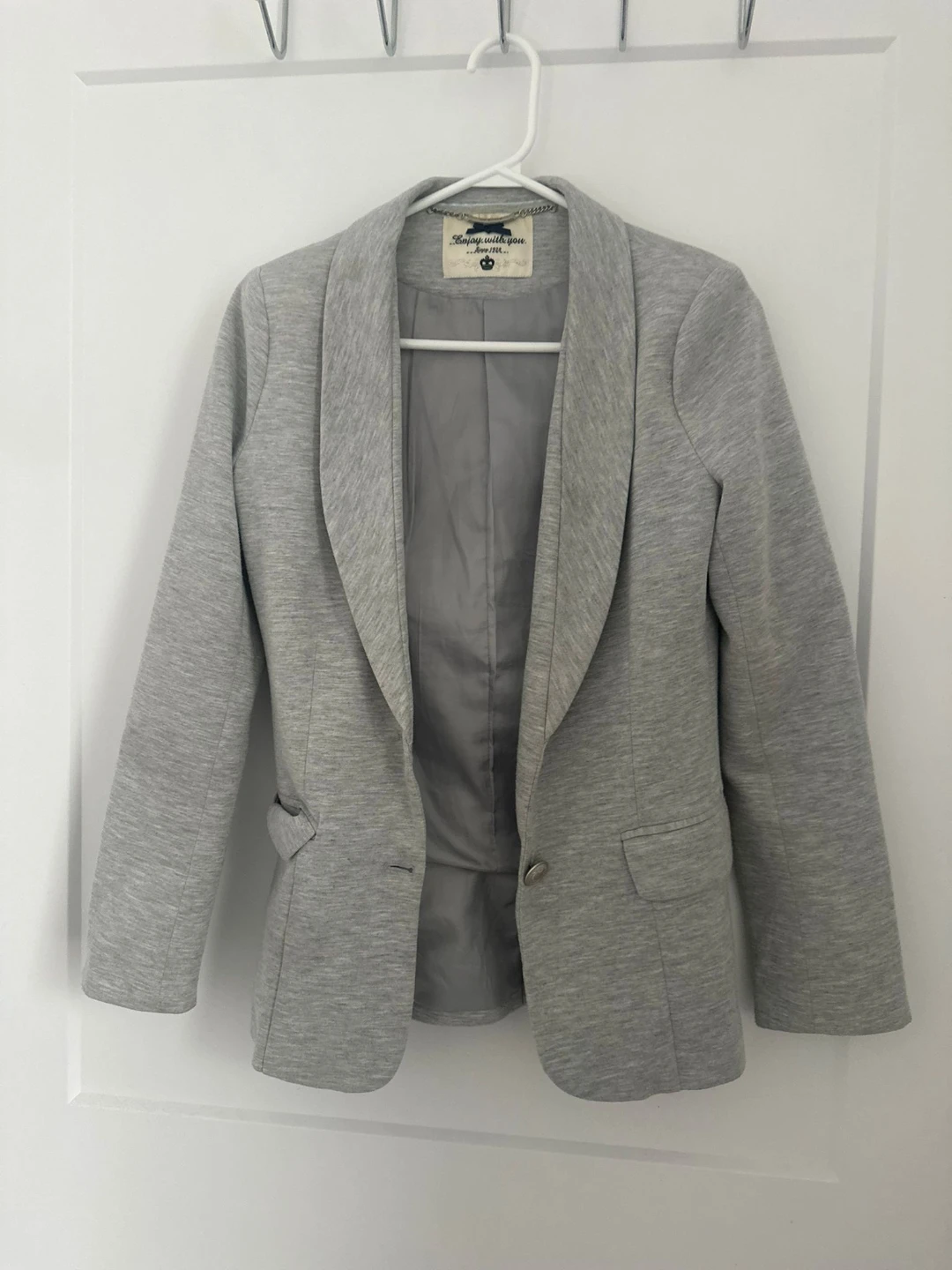 Grey Knit Blazer - photo 2