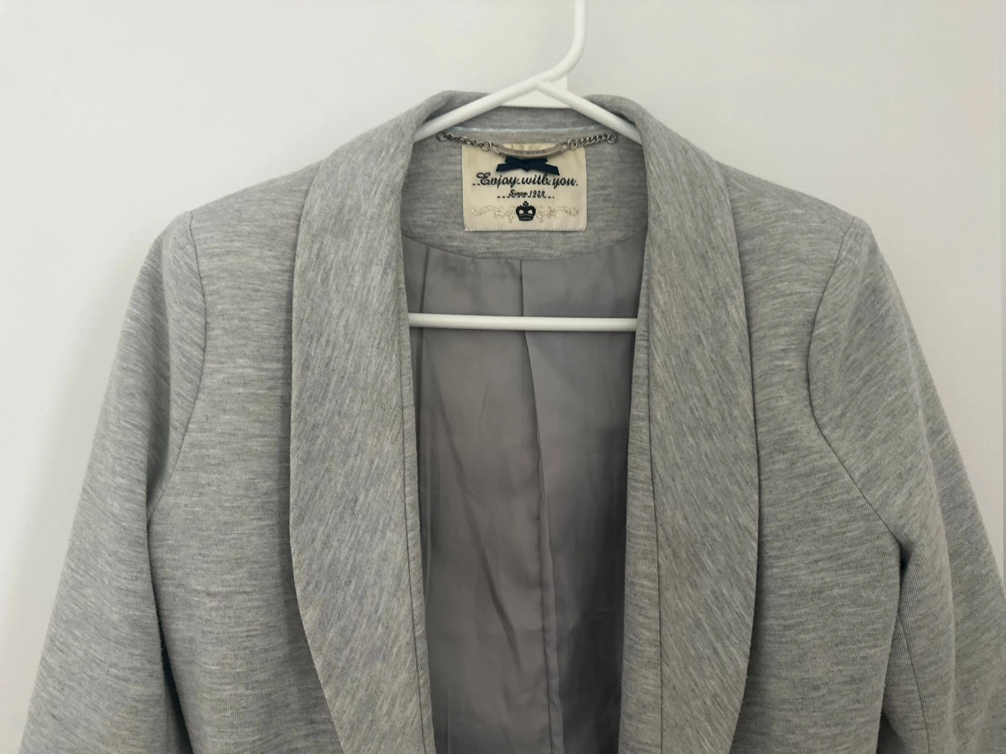 Grey Knit Blazer - photo 3