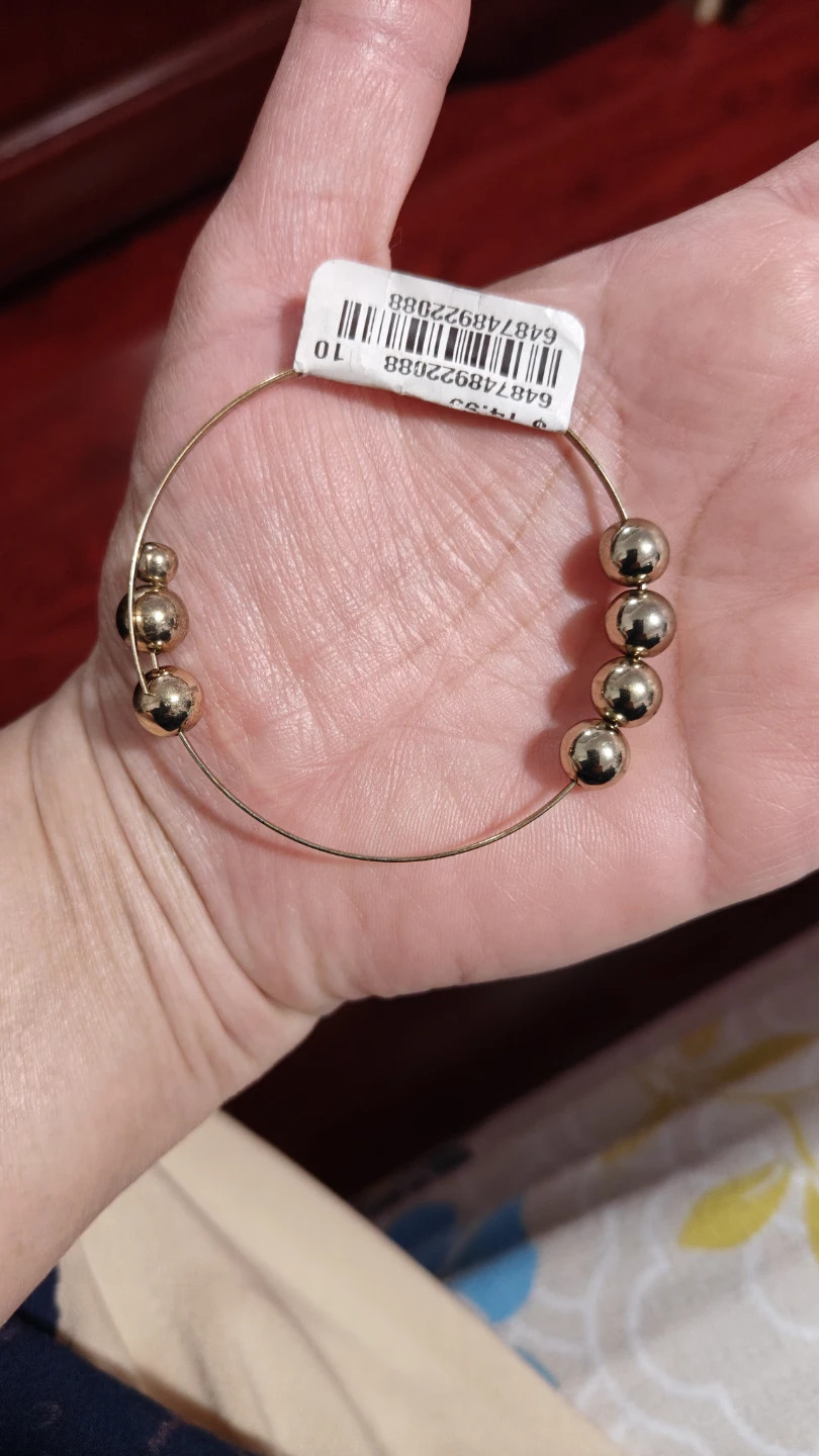 Ladies Beaded Bangle Bracelet - photo 2