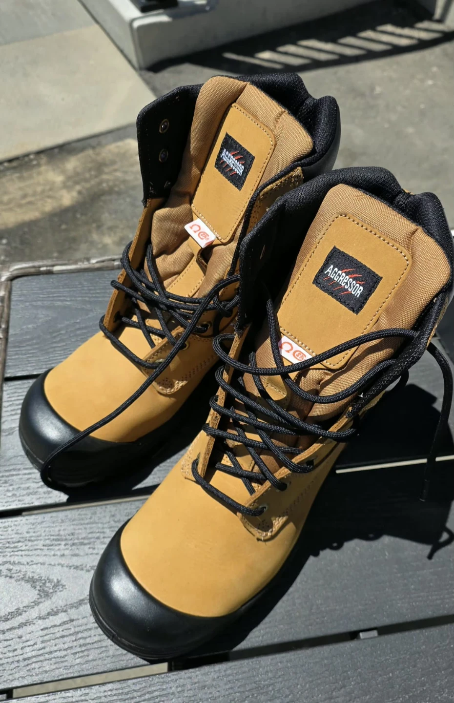 Leather Work Boots - Size 10 - photo 2