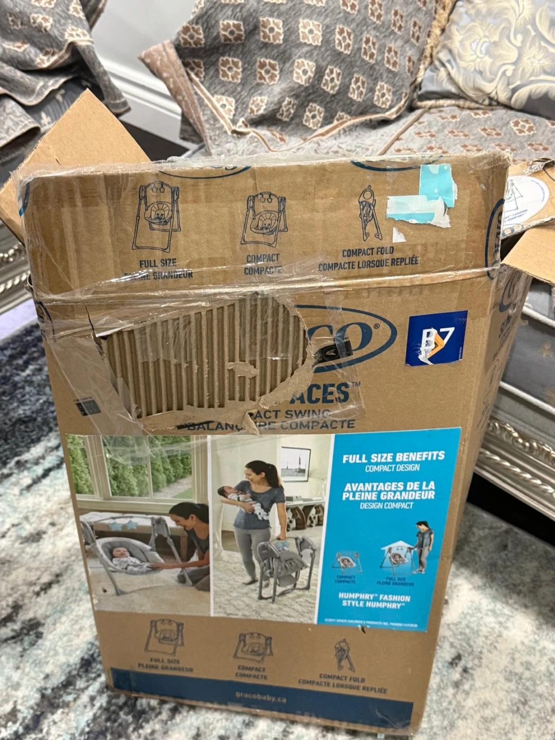 Graco Slim Spaces Compact Baby Swing - photo 4
