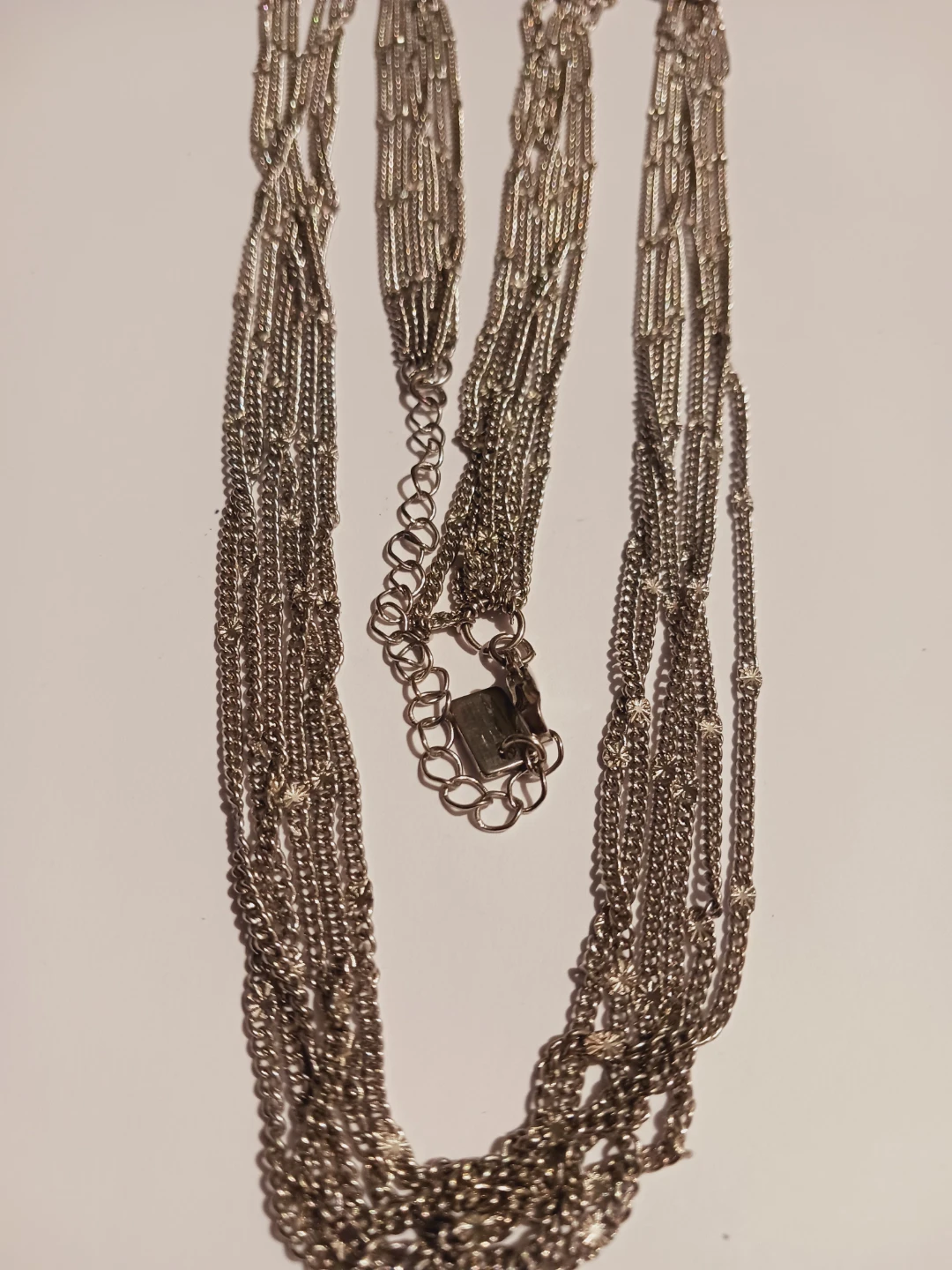Multi-strand silver-tone necklace - photo 4