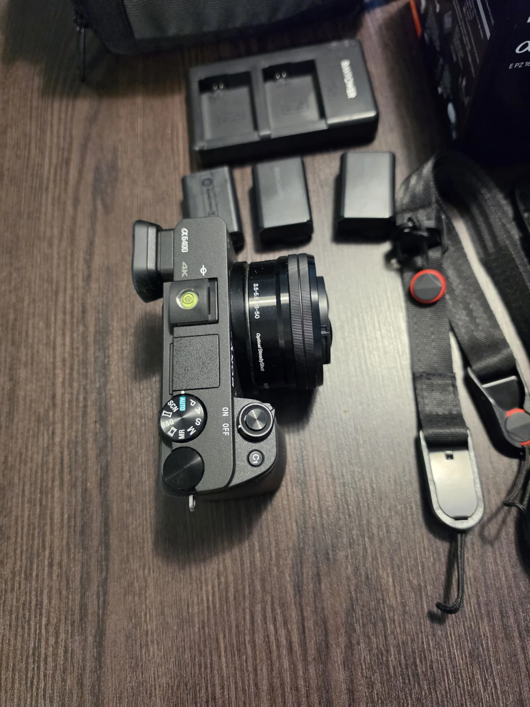 Sony ILCE-6400 4K Mirrorless Camera with Lens and Accessories