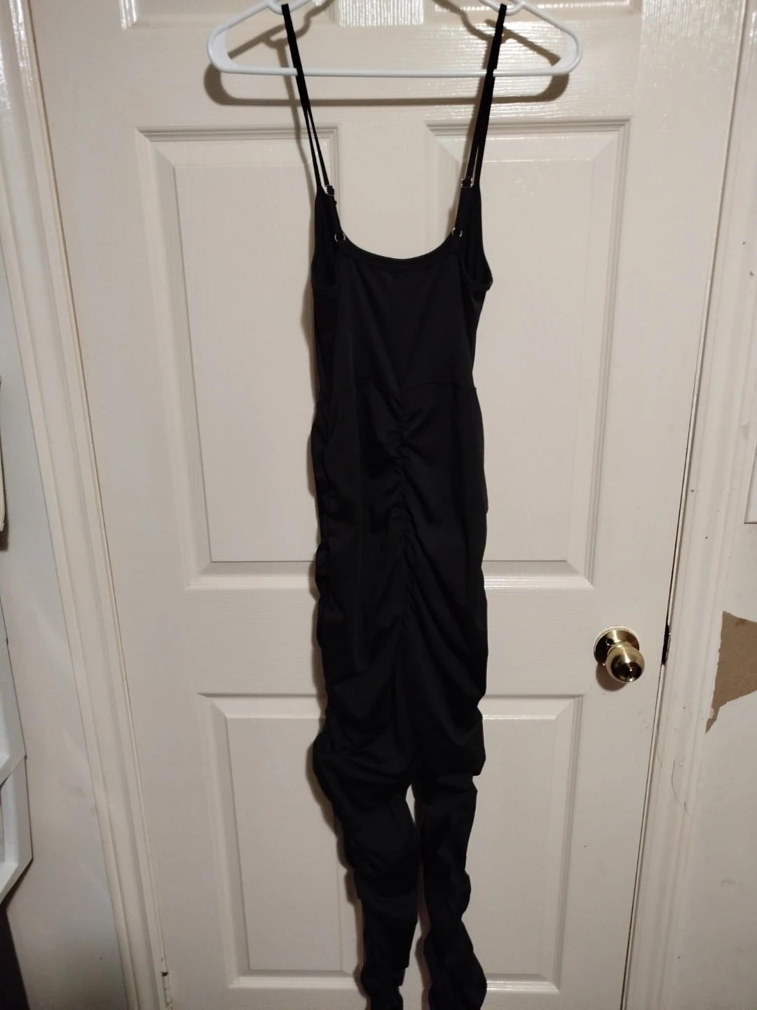 Black Ruched Bodycon Jumpsuit - photo 2