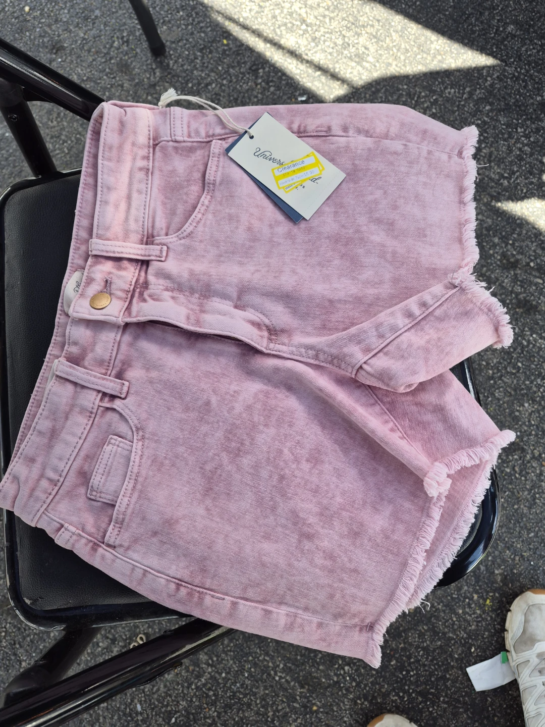 Universal Thread Pink Denim Shorts Size 0/25 - photo 4