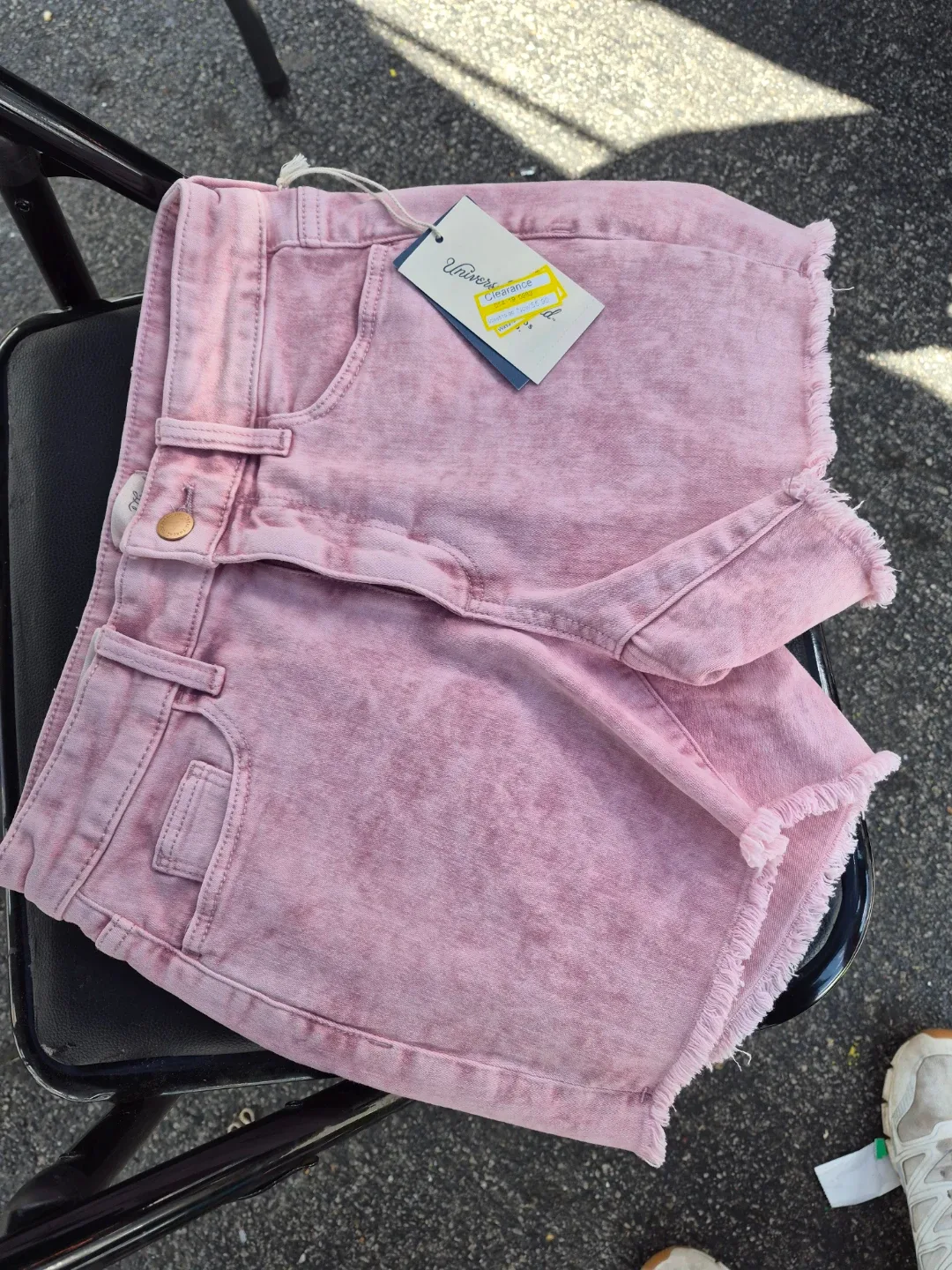 Universal Thread Pink Denim Shorts Size 0/25 - photo 4