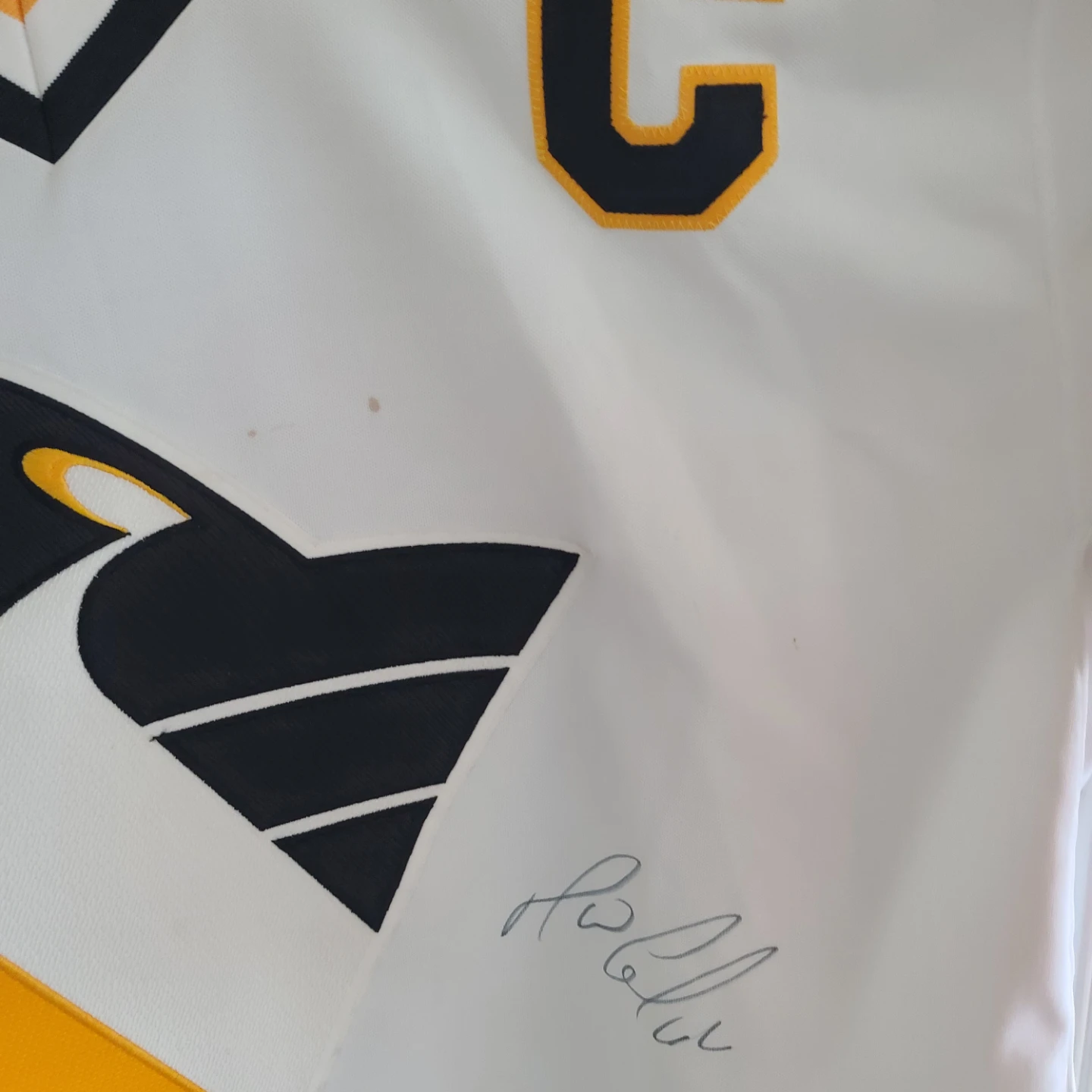 Penguins Mario Lemieux Autographed Hockey Jersey Size 54 - photo 4