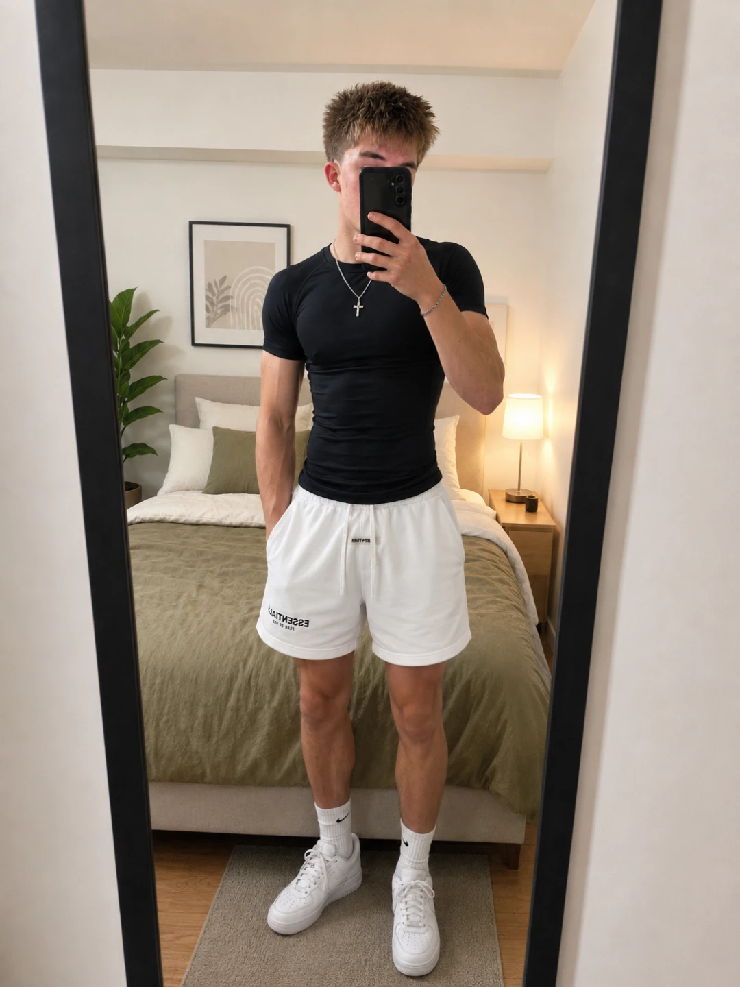 White Essentials Shorts