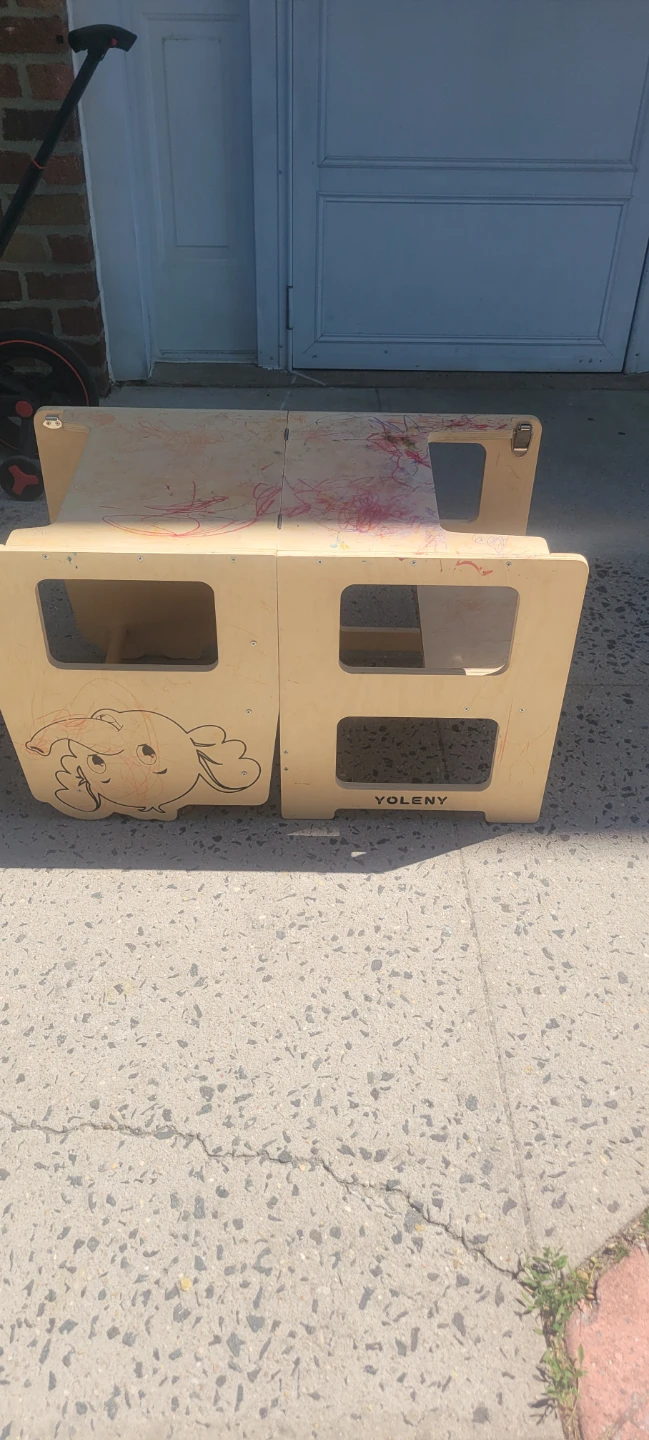 Wooden Learning Tower with Chalkboard - photo 4