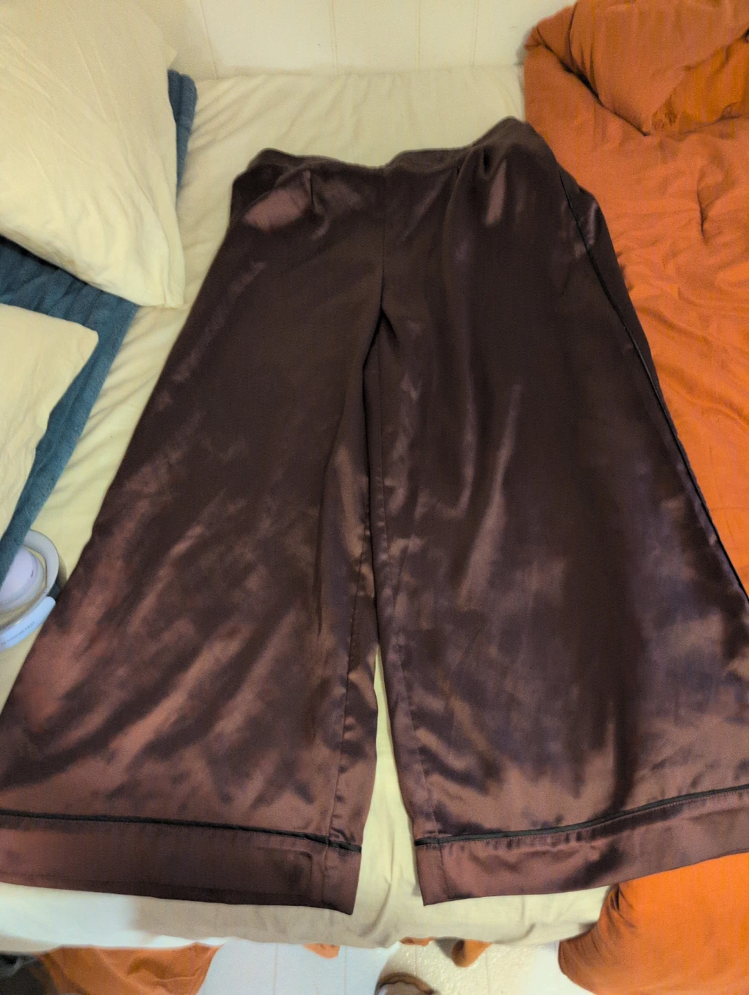 Torrid Burgundy Satin Wide Leg Lounge Pants - photo 2