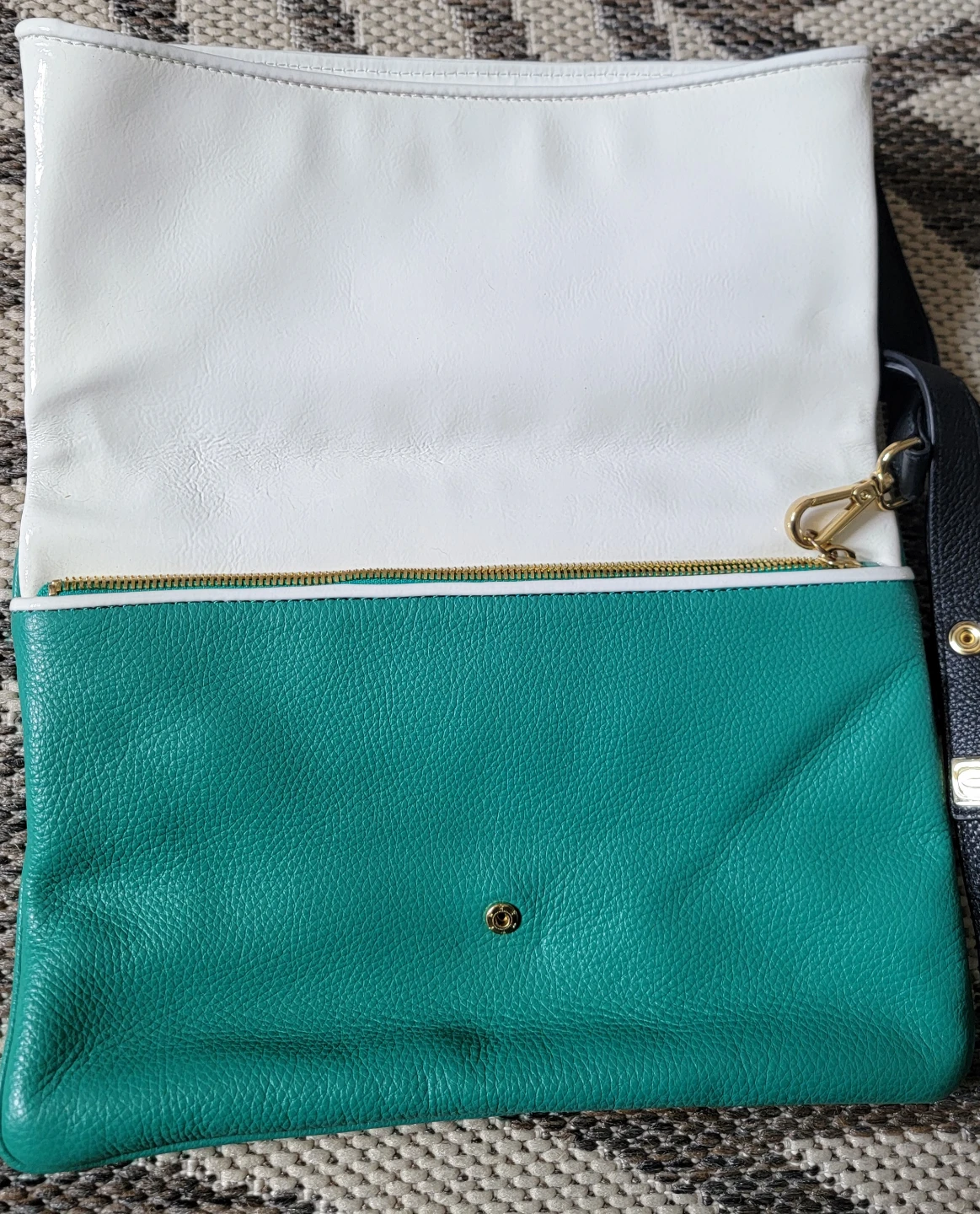 Piquadro Colour block clutch purse with strap - photo 4