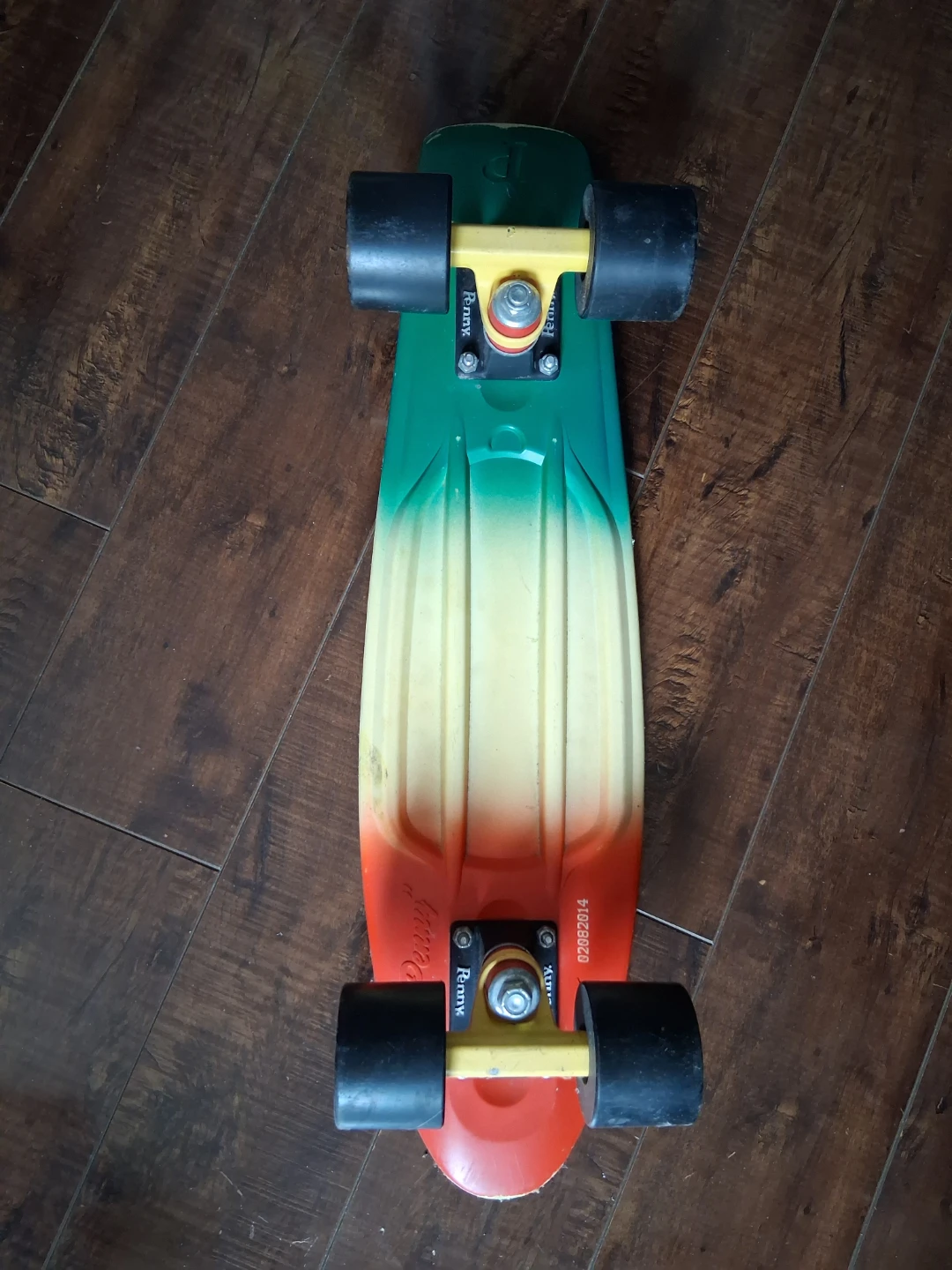 Penny Board Skateboard - Red, White, Blue Gradient - photo 2