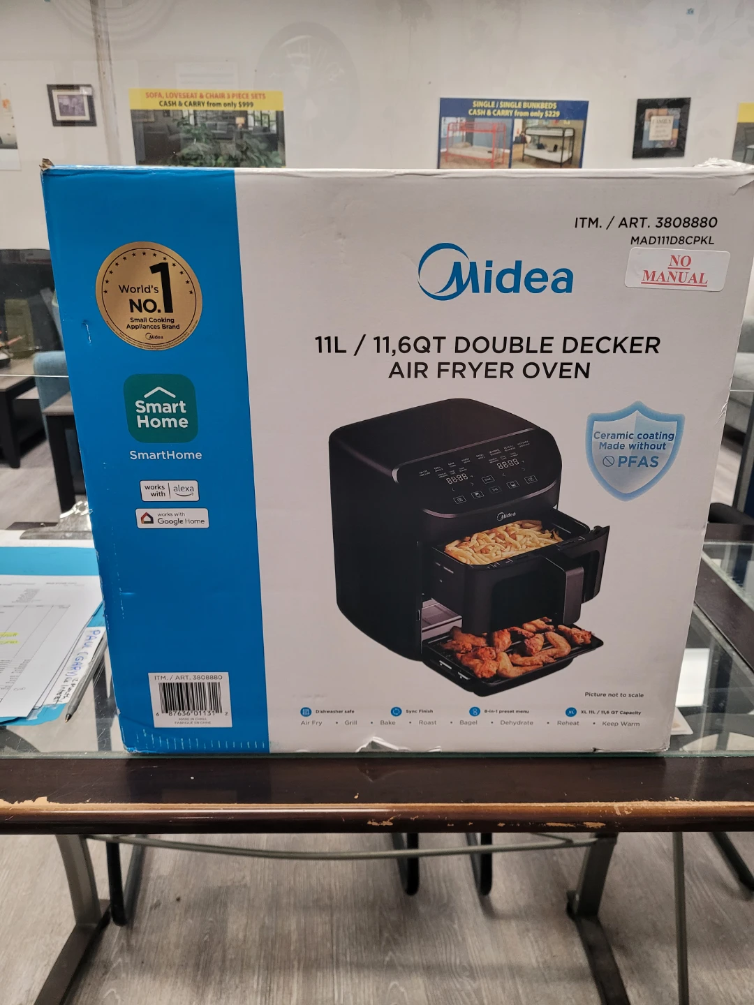 Midea 11L Double Decker Air Fryer Oven