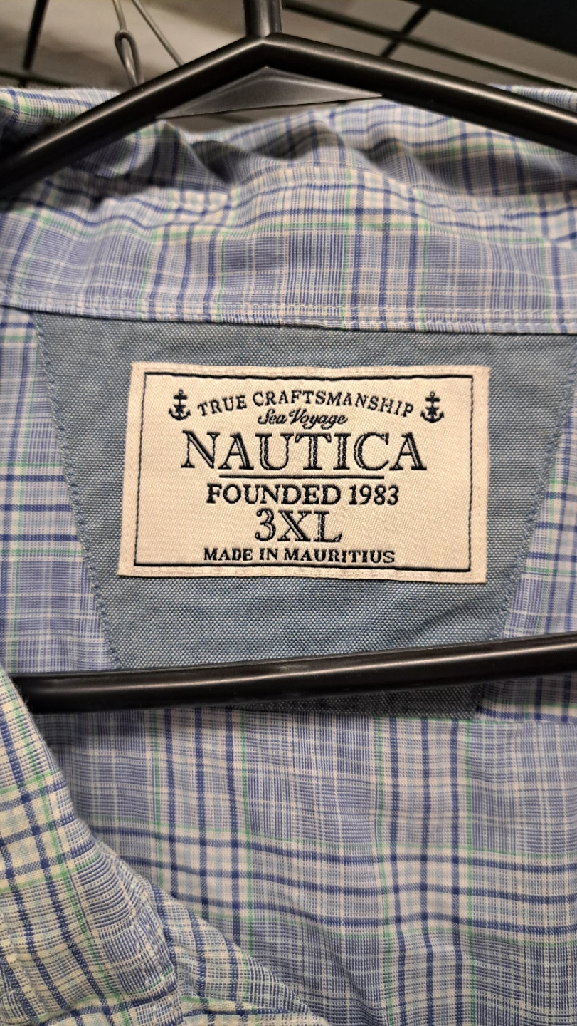 Nautica Men's Plaid Long Sleeve Shirt 3XL - photo 3