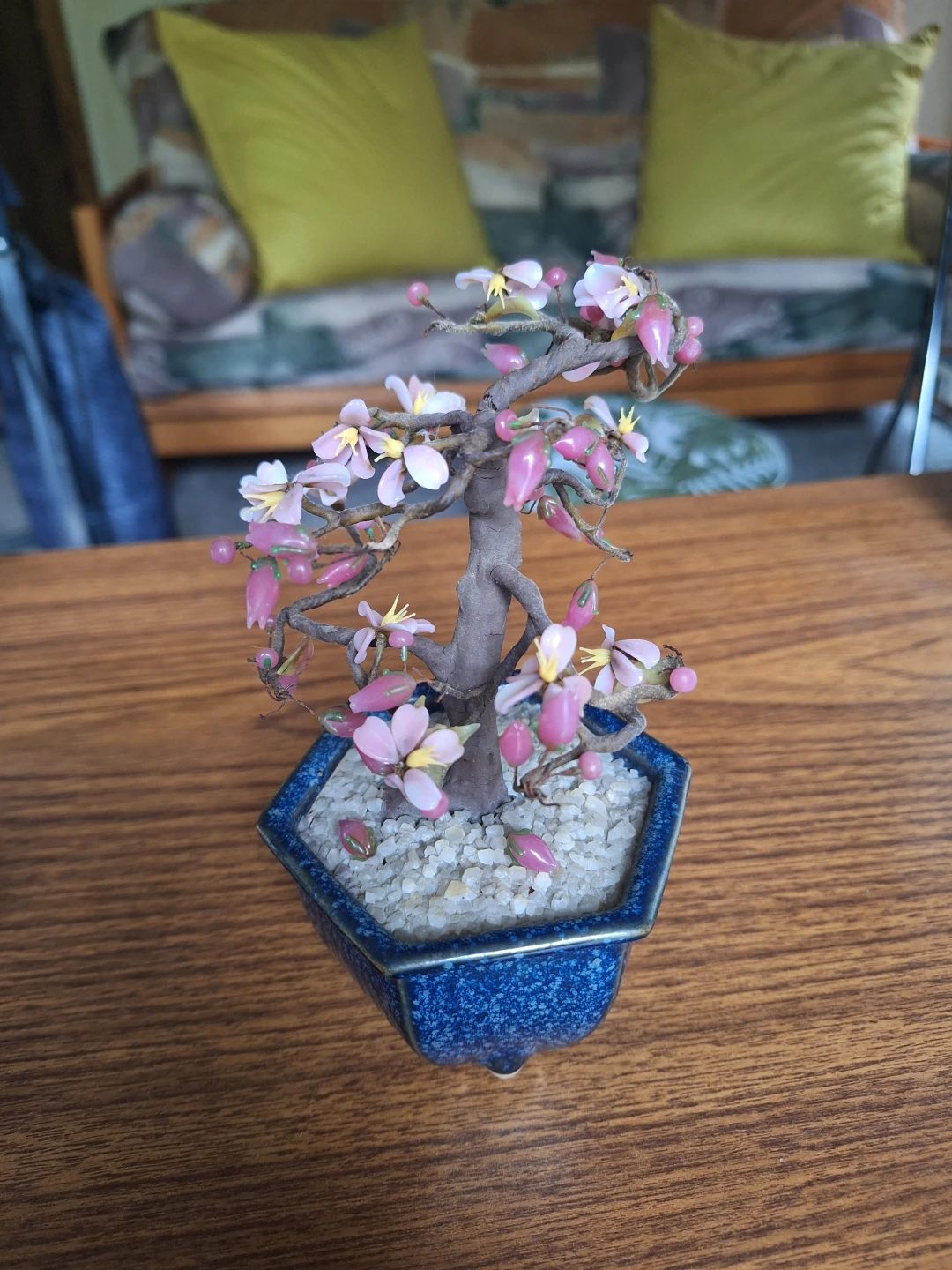 Glass Cherry Blossom Bonsai Tree
