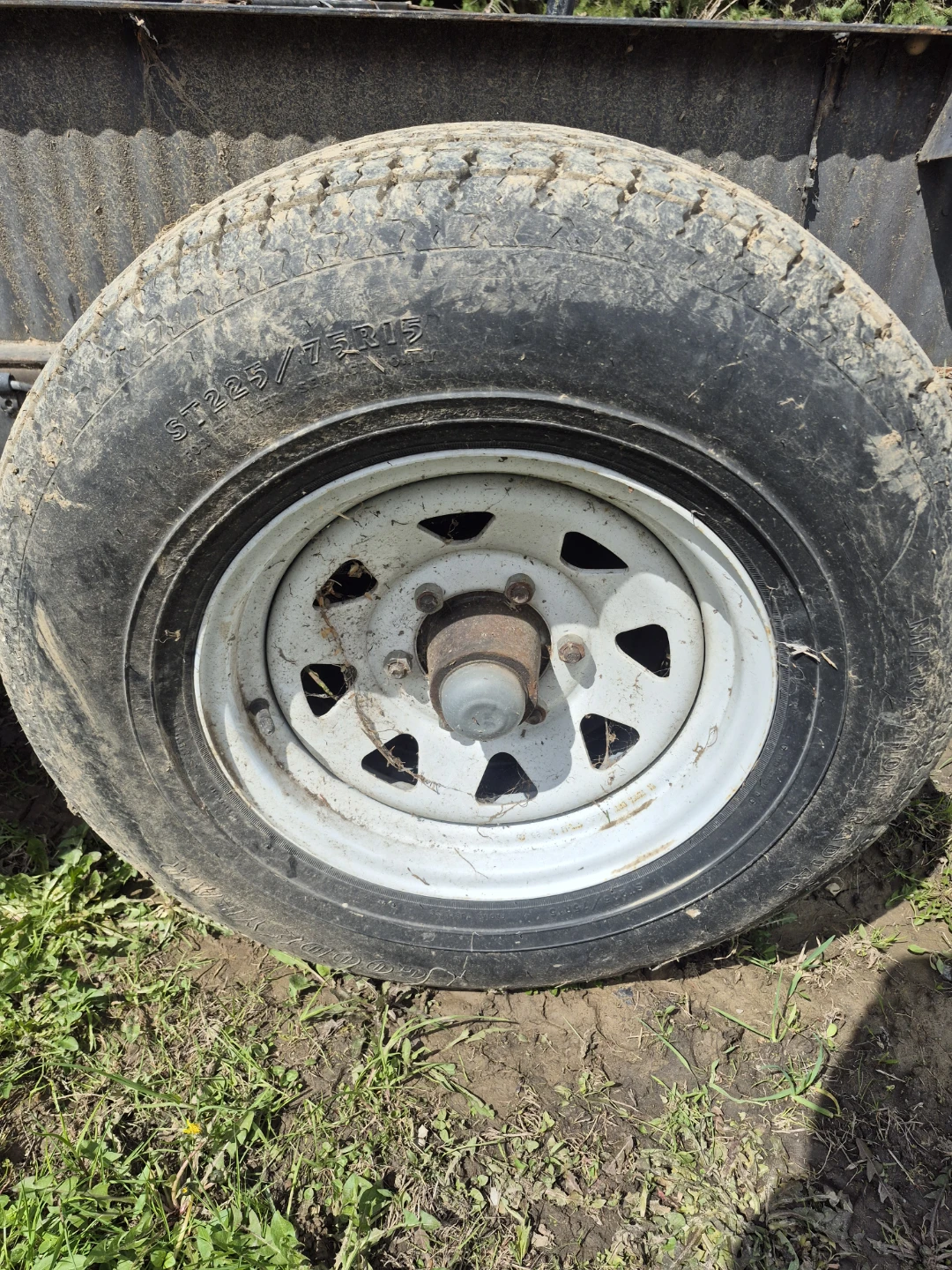 Trailer Frame with Axles and Tires - photo 5