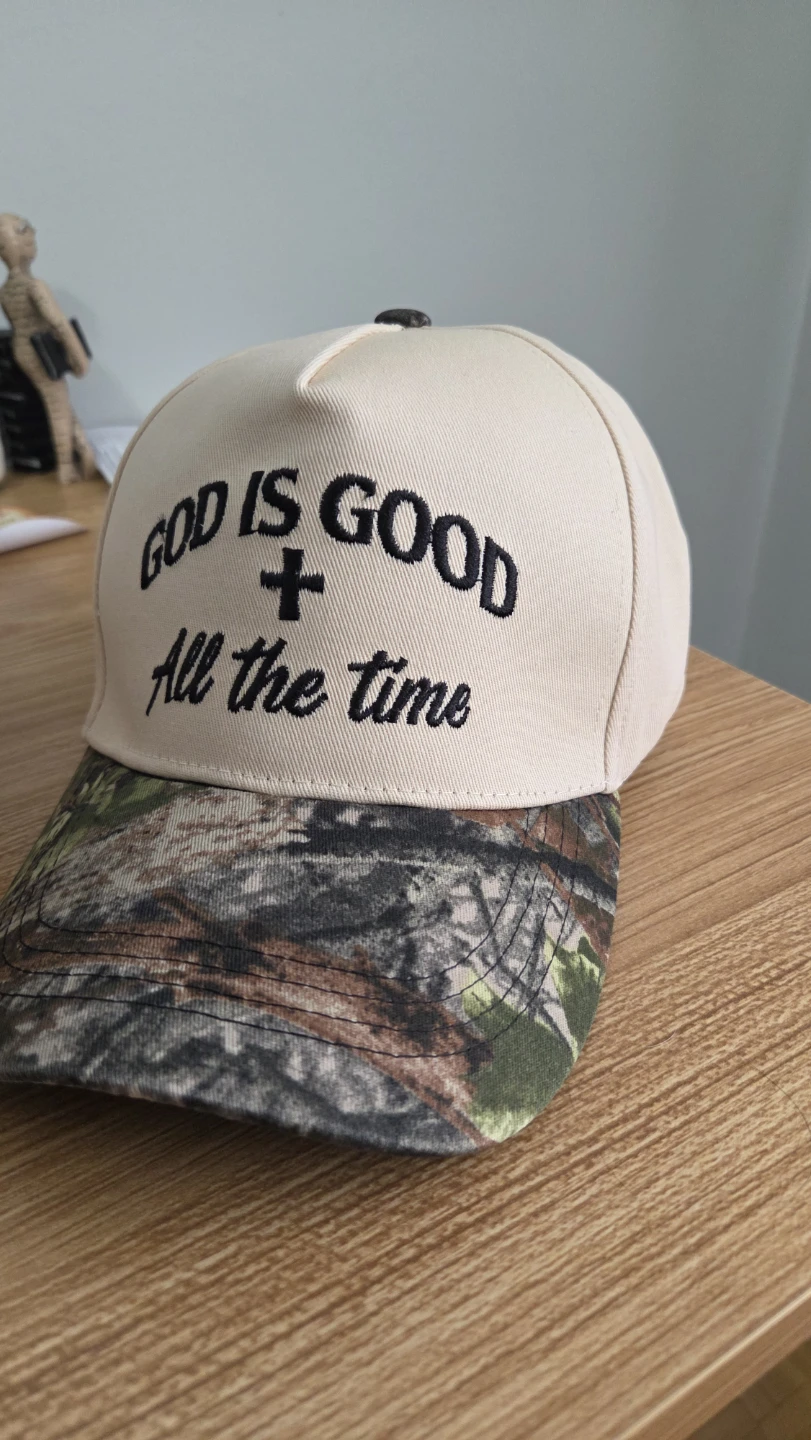 "God Is Good" Camo Hat – Unisex *new
