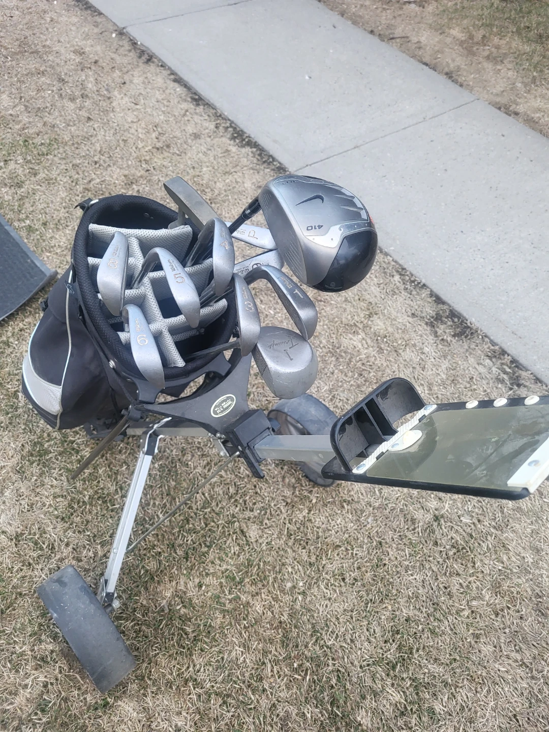 Golf Club Set with Bag and Push Cart - photo 2