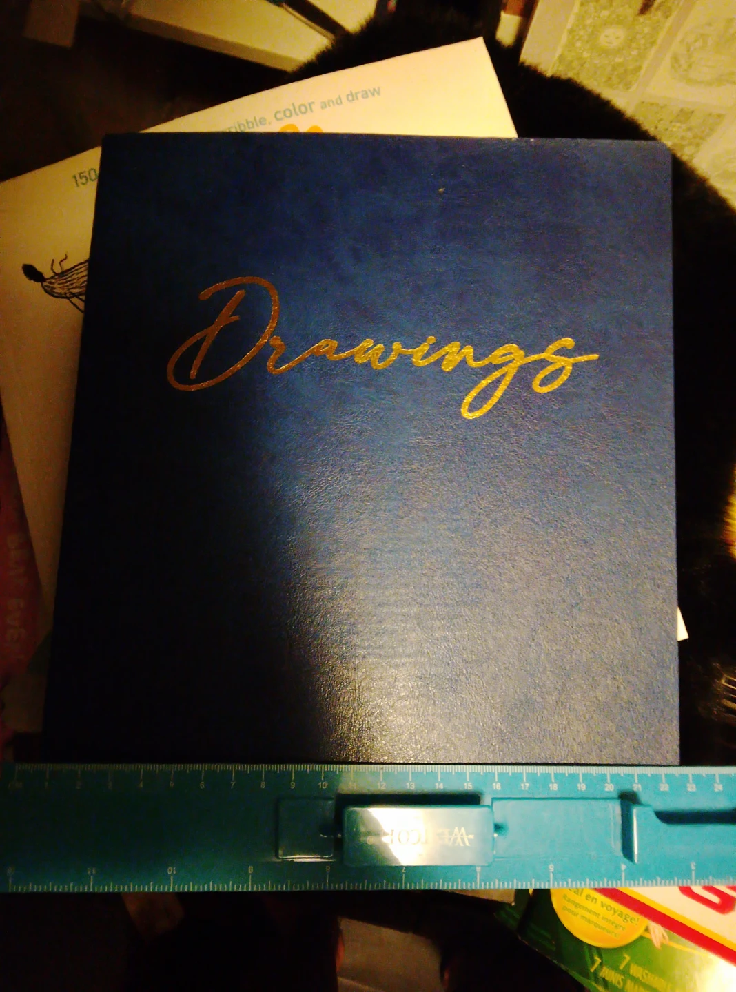 Blue "Drawings" Sketchbook