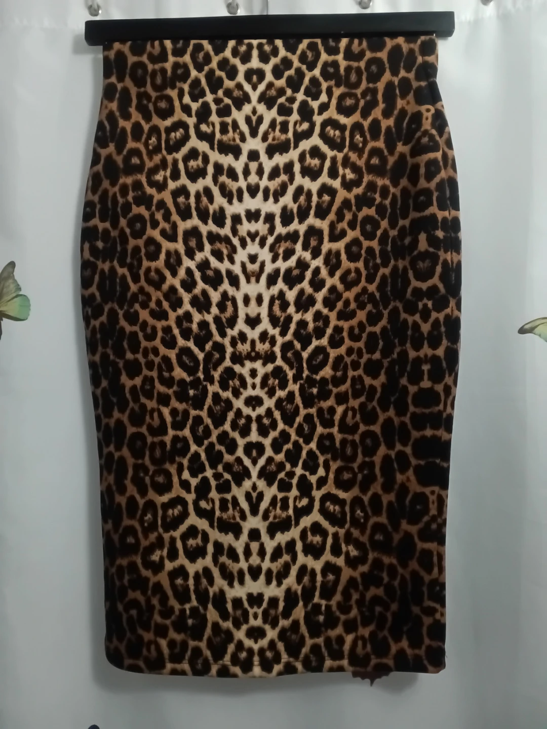 Leopard Print Pencil Skirt