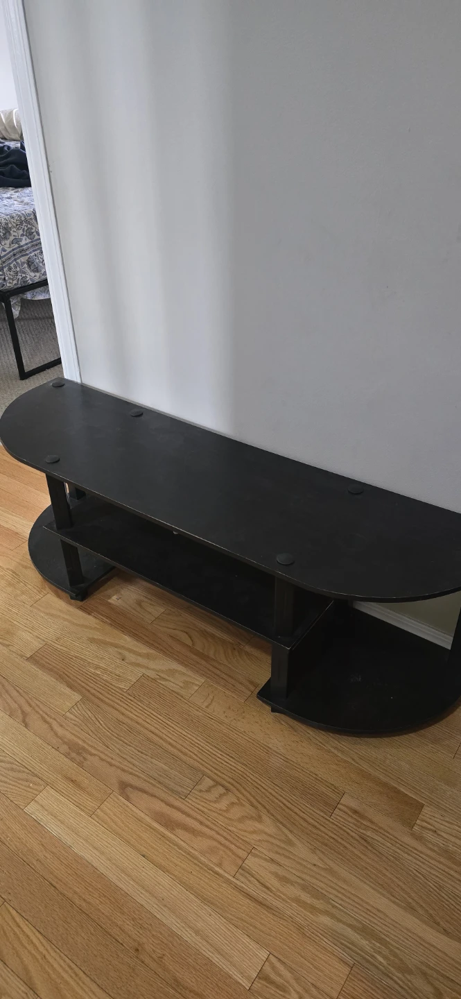 Black Media Console Stand