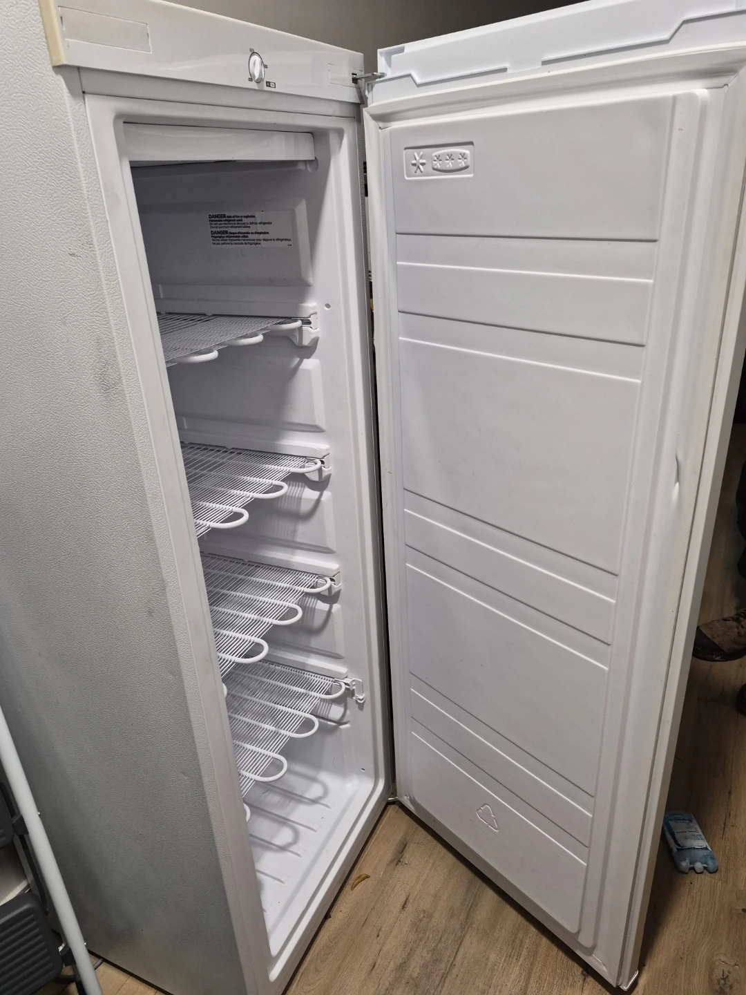 Upright White Freezer