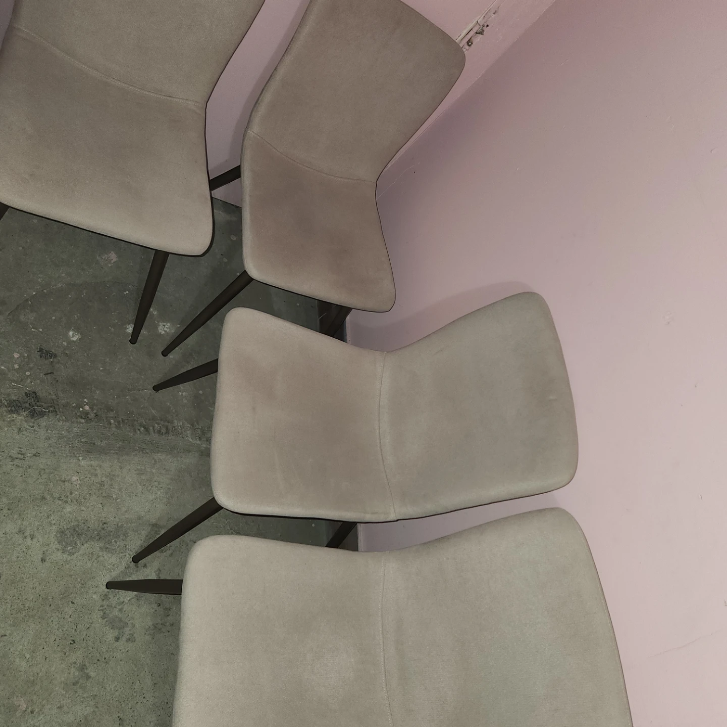 Set of 4 Gray Dining Chairs - photo 2