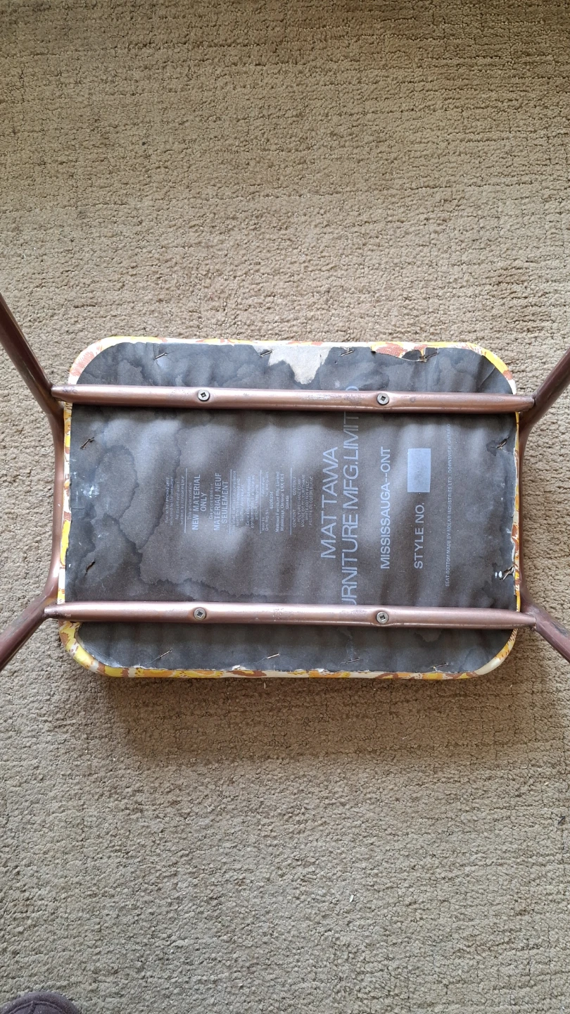Vintage Floral Foot Stool / Ottoman - photo 4