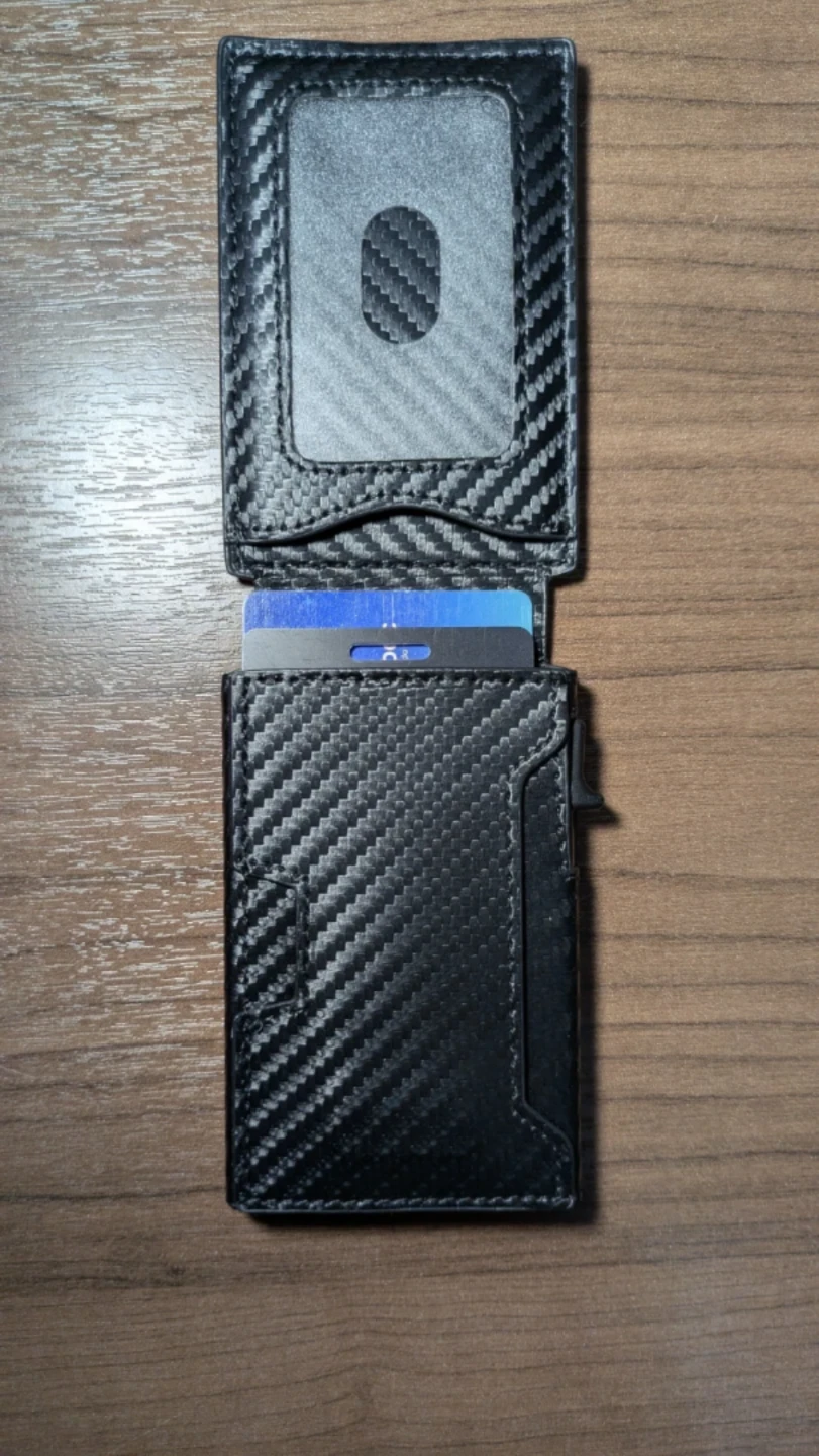 Carbon Fiber Style Card Holder Wallet
