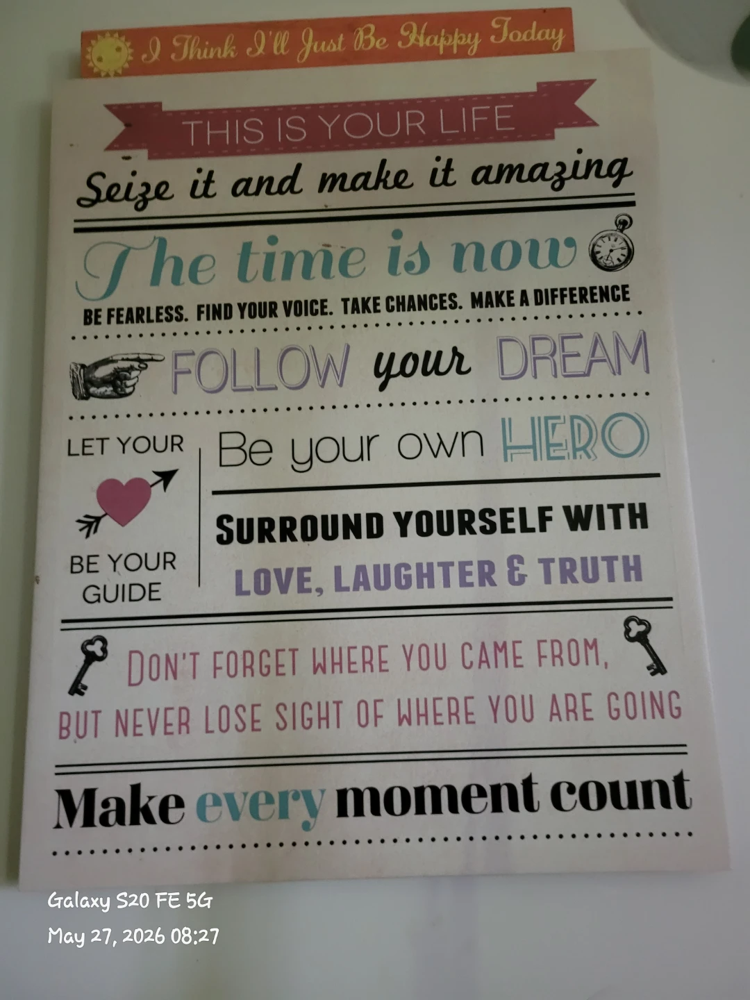 Inspirational Wall Art: Seize the Day
