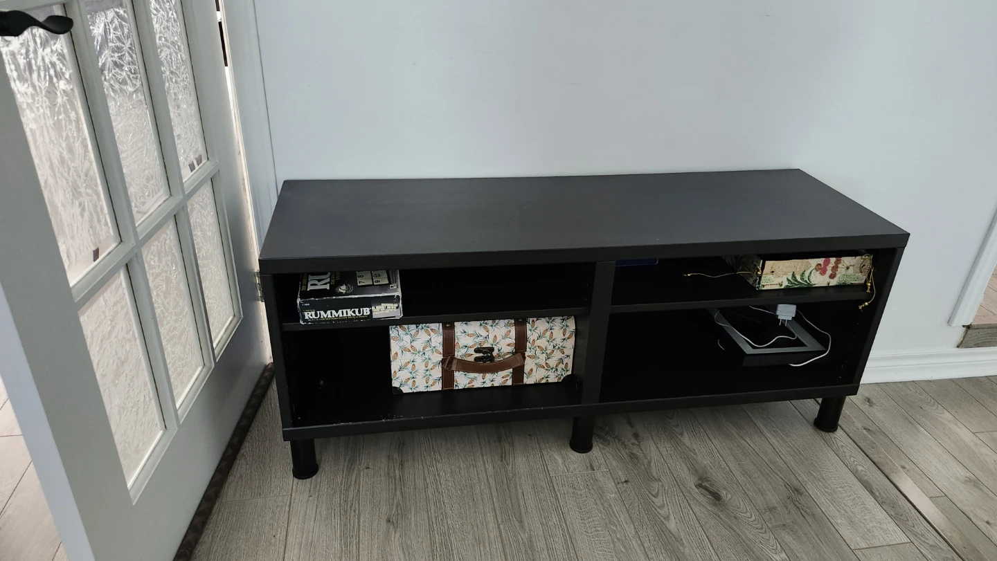 Black TV Stand / Entertainment Unit - photo 3