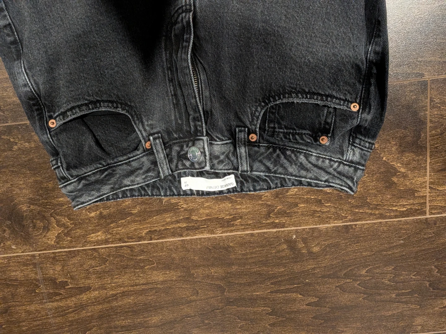 Garage Denim Mom Jeans - Size 28 - Black - photo 3